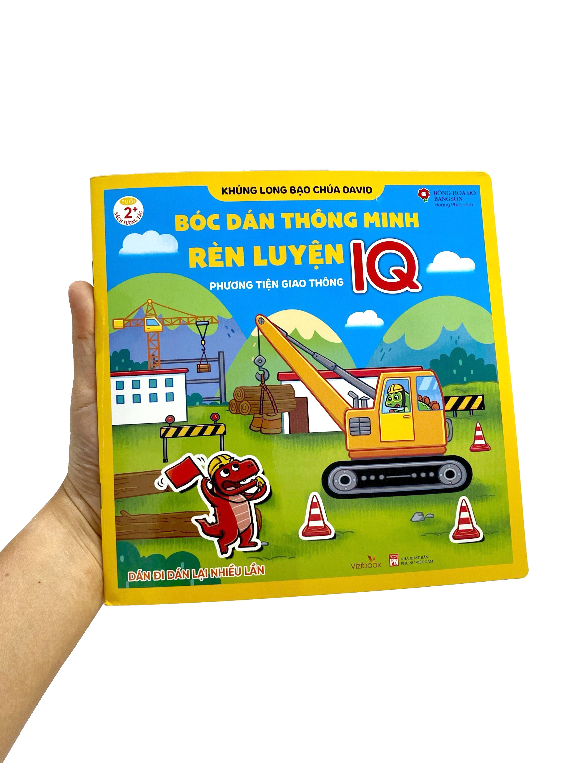 khủng long bạo chúa david - bóc dán thông minh rèn luyện iq - phương tiện giao thông