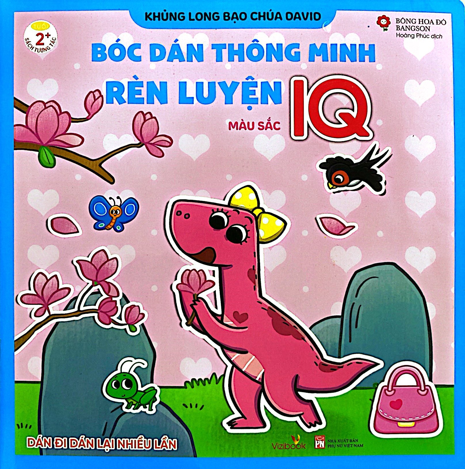 khủng long bạo chúa david - bóc dán thông minh rèn luyện iq - sắc màu