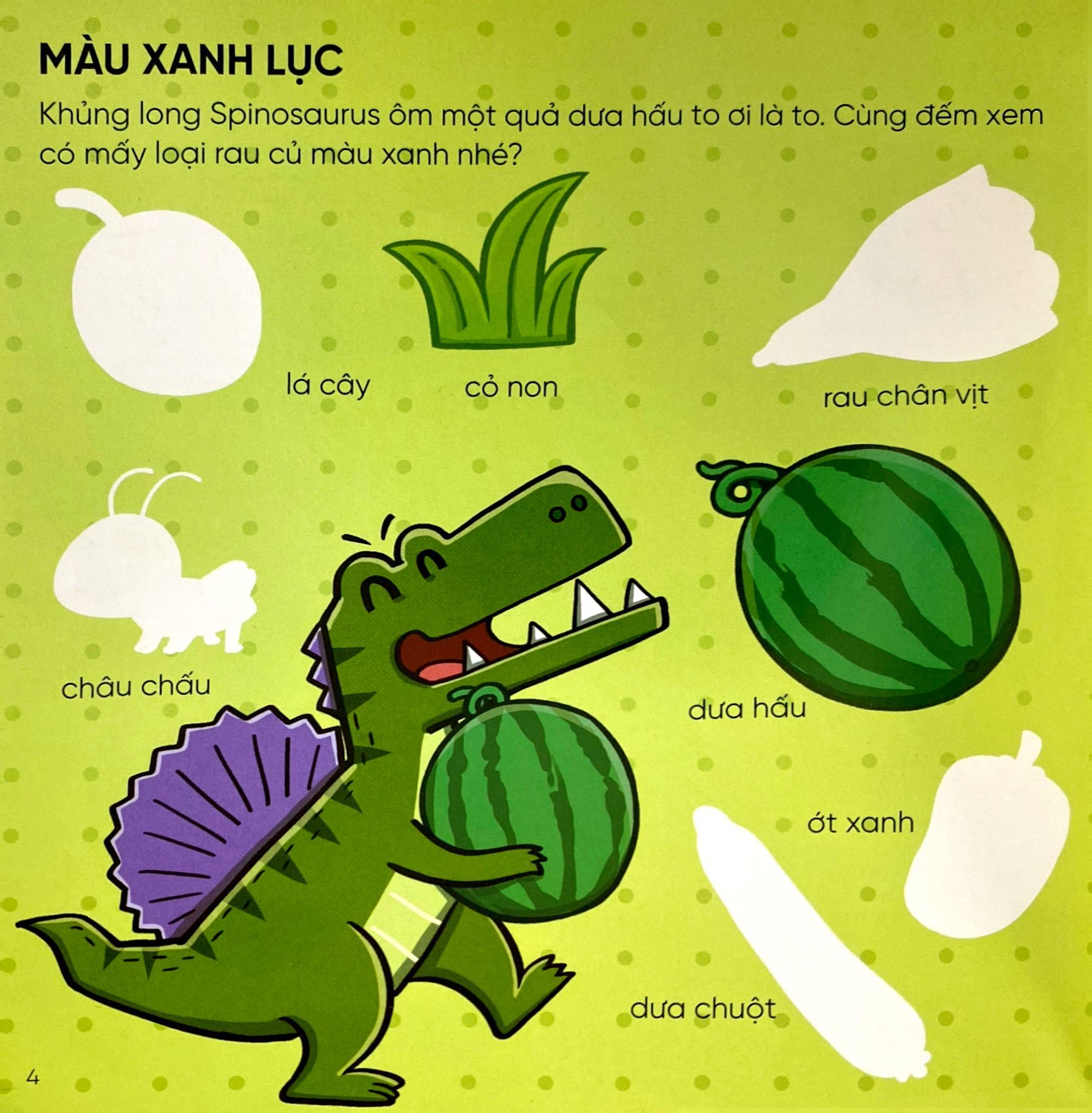 khủng long bạo chúa david - bóc dán thông minh rèn luyện iq - sắc màu