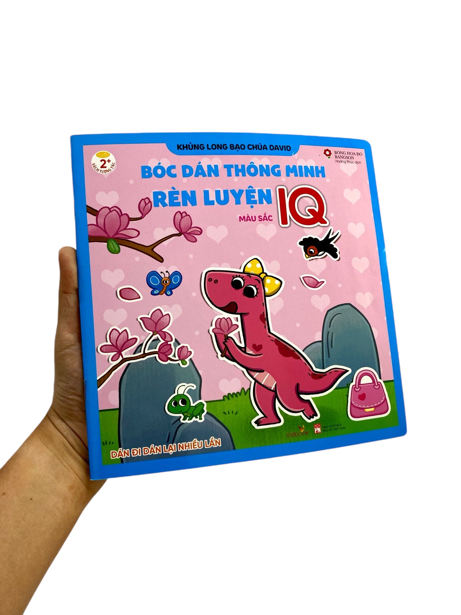 khủng long bạo chúa david - bóc dán thông minh rèn luyện iq - sắc màu