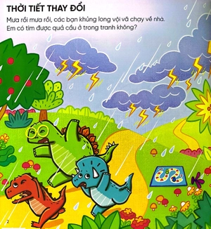 khủng long bạo chúa david - bóc dán thông minh rèn luyện iq - thiên nhiên