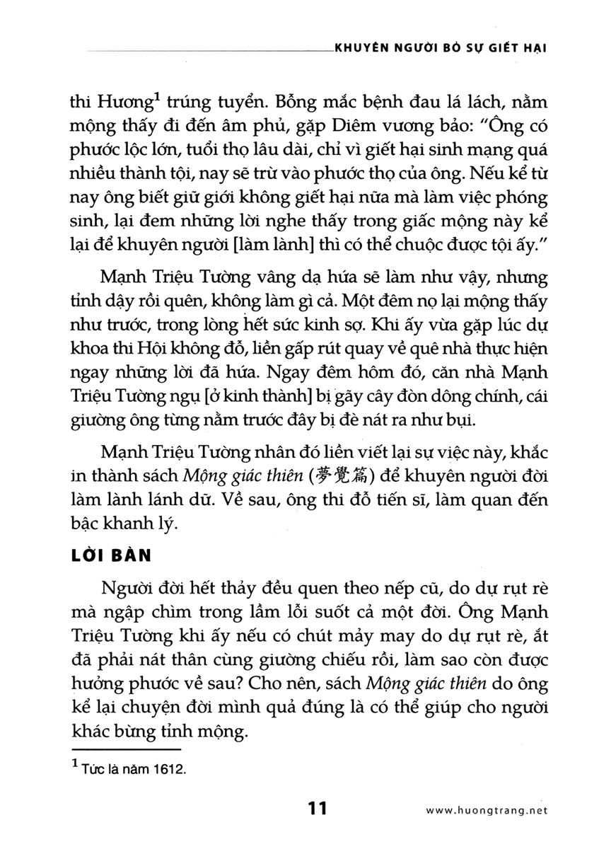 khuyên người bỏ sự giết hại