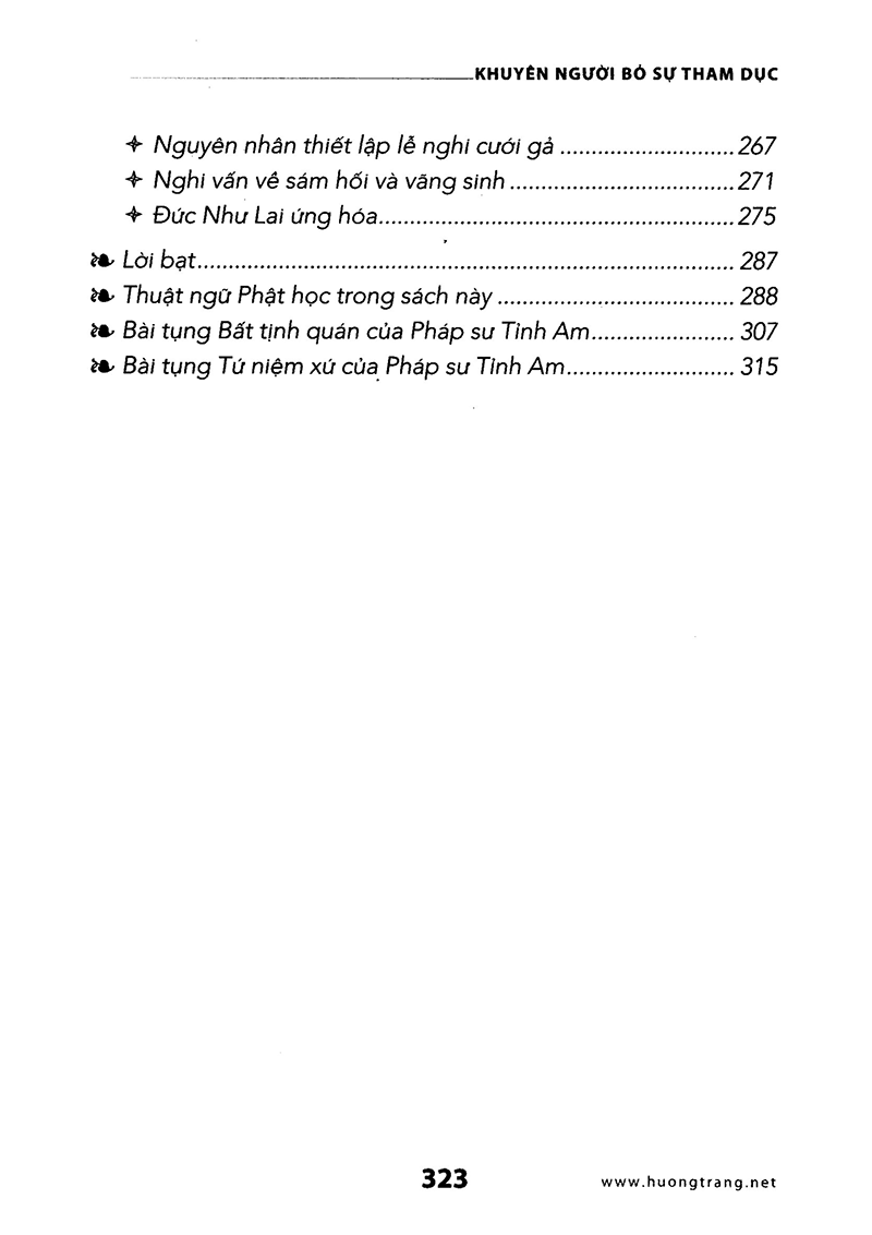 khuyên người bỏ sự tham dục