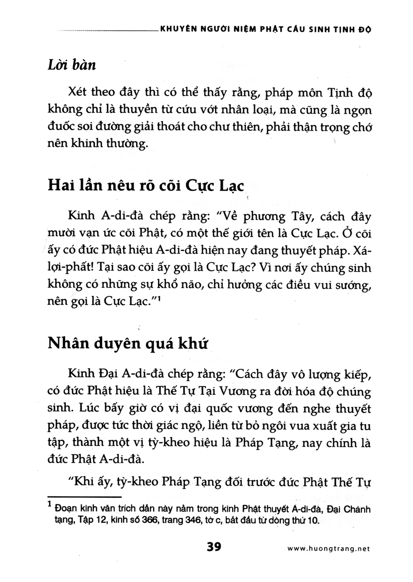 khuyên người niệm phật cầu sinh tịnh độ