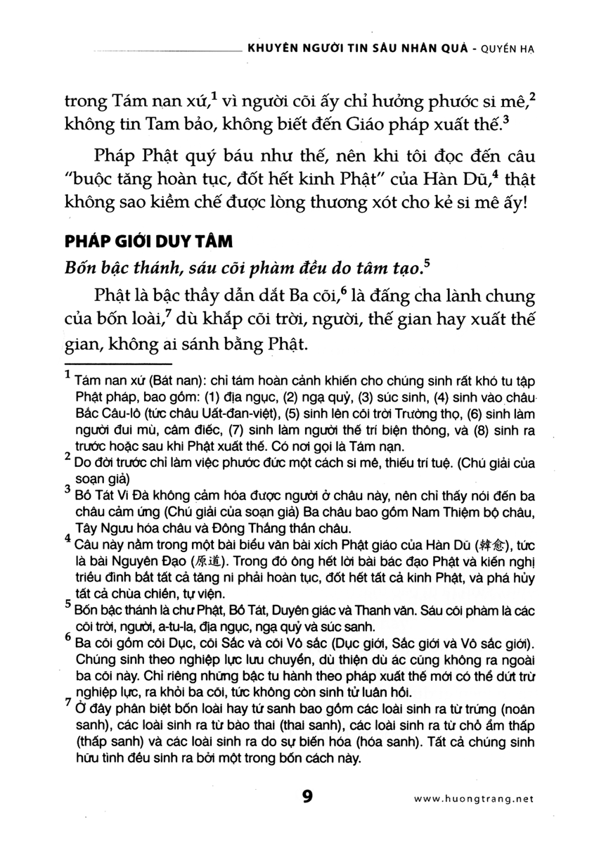 khuyên người tin sâu nhân quả - quyển thượng