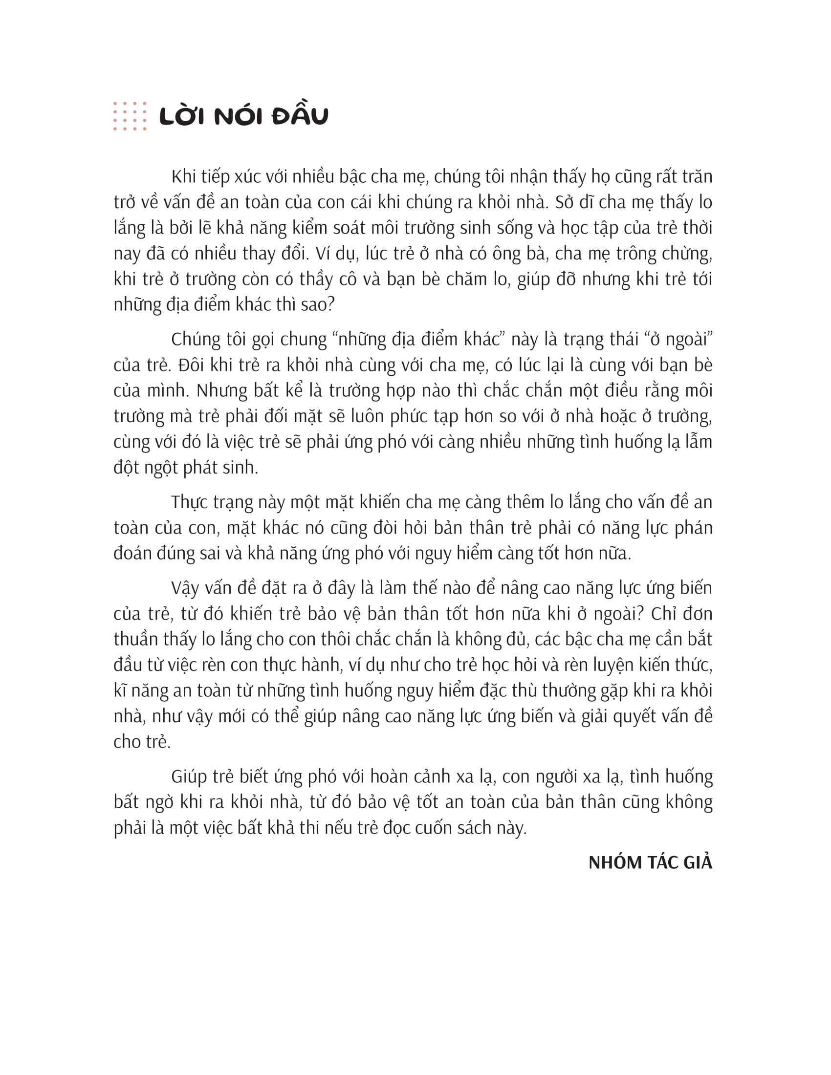 Ki Nang An Toan Cho Hoc Sinh - An Toan Khi O Ngoai