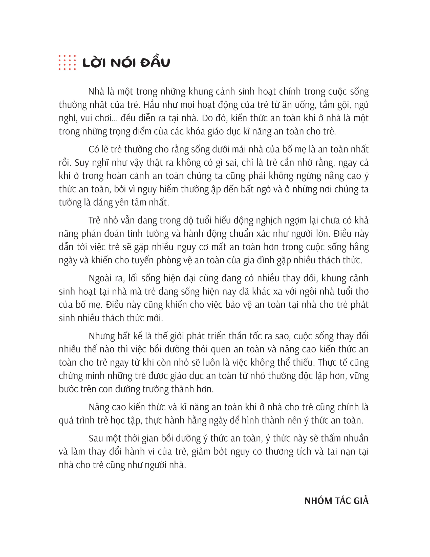 Ki Nang An Toan Cho Hoc Sinh - An Toan Khi O Nha