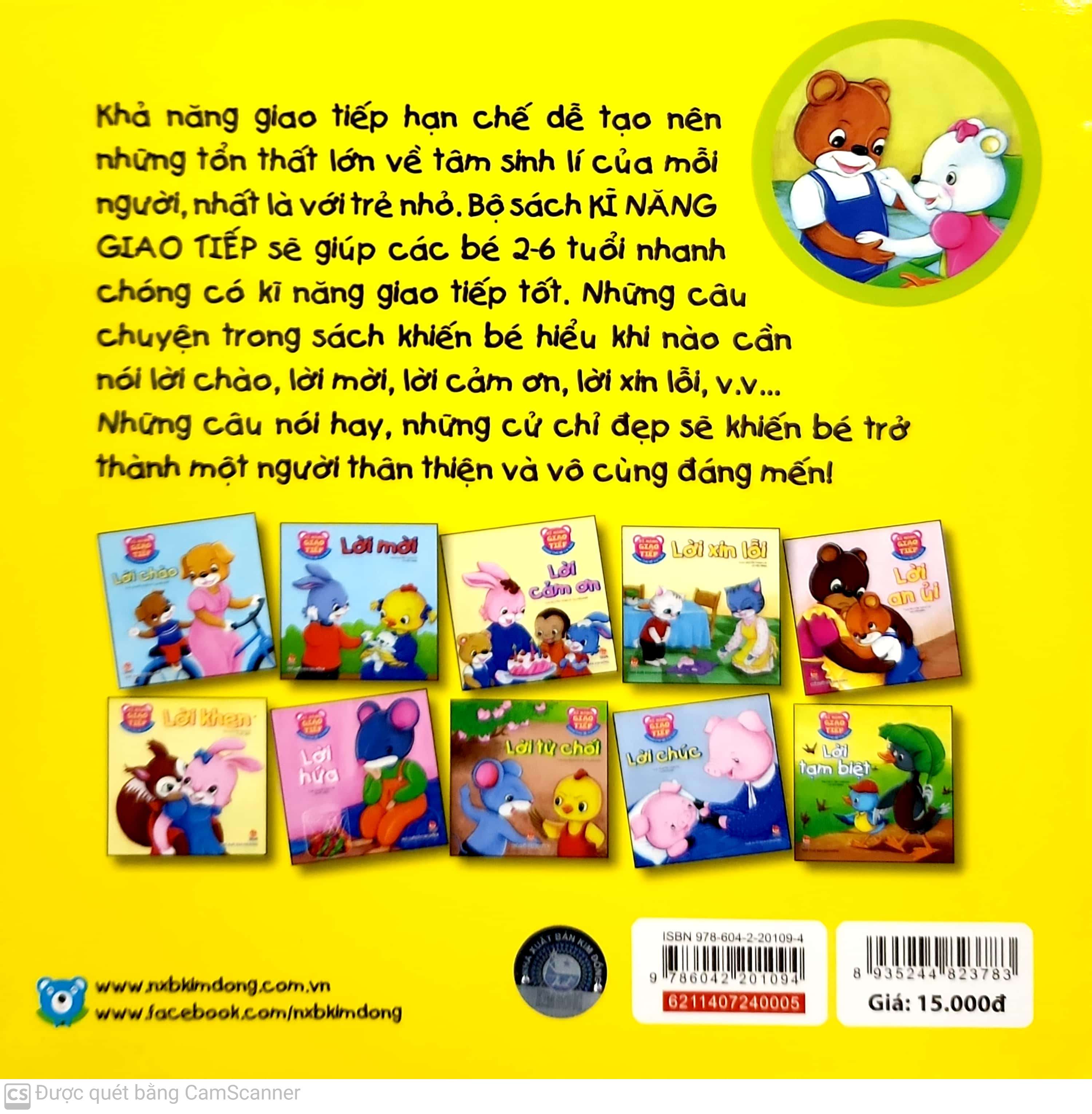 kĩ năng giao tiếp - dành cho bé 2-6 tuổi - lời an ủi (tái bản 2019)