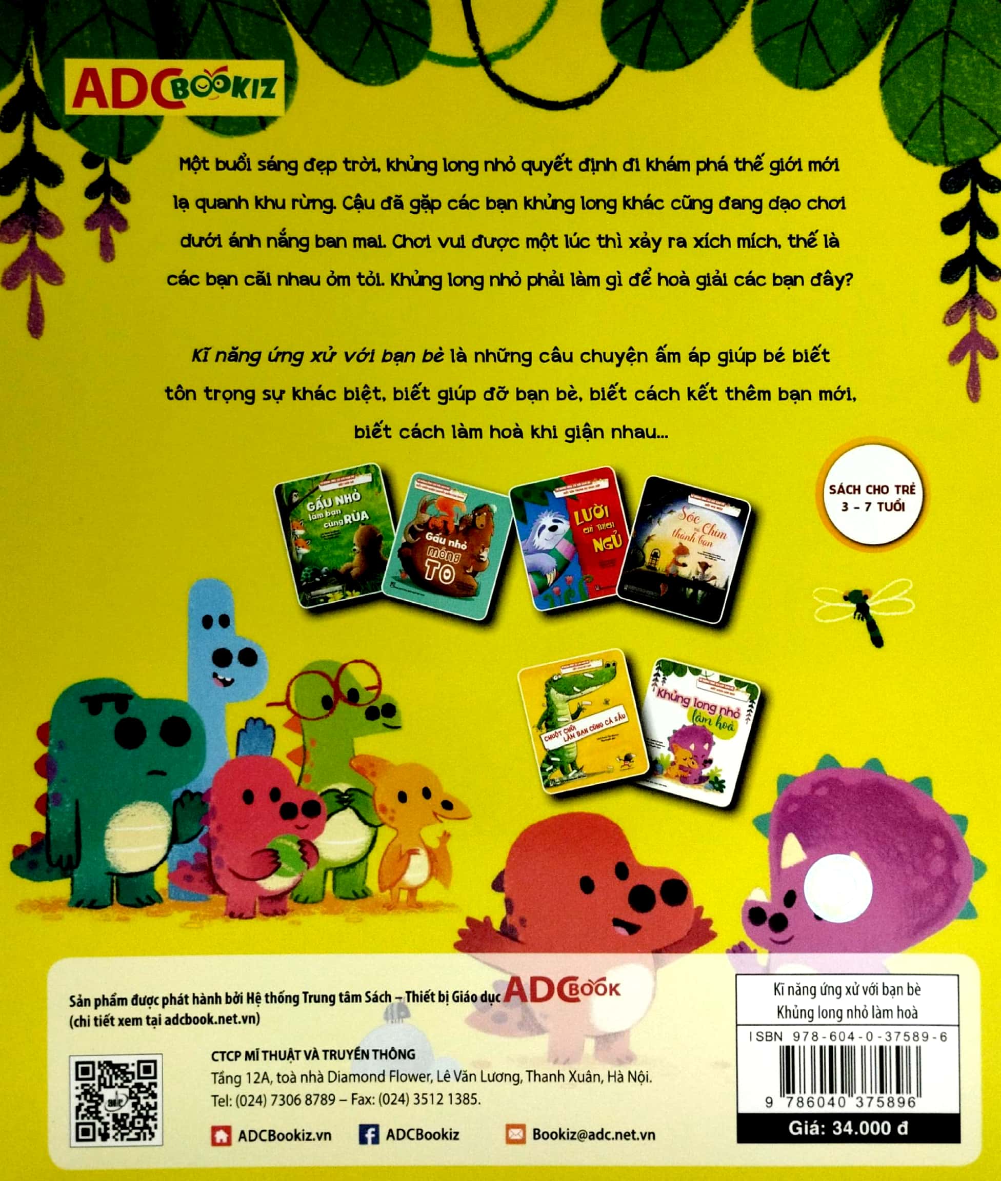 kĩ năng ứng xử với bạn bè - biết cách làm hoà - khủng long nhỏ làm hoà