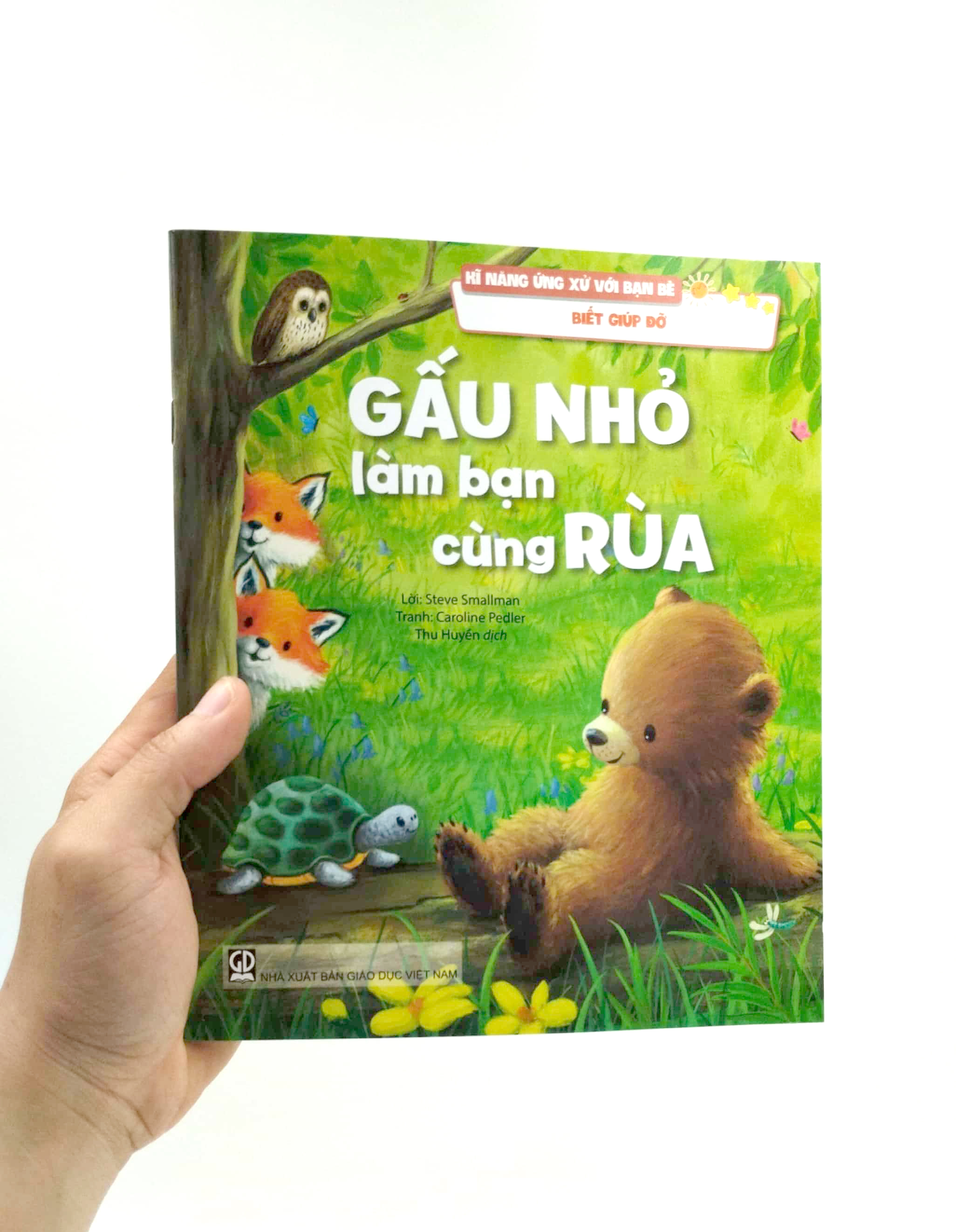 kĩ năng ứng xử với bạn bè - biết giúp đỡ - gấu nhỏ làm bạn cùng rùa