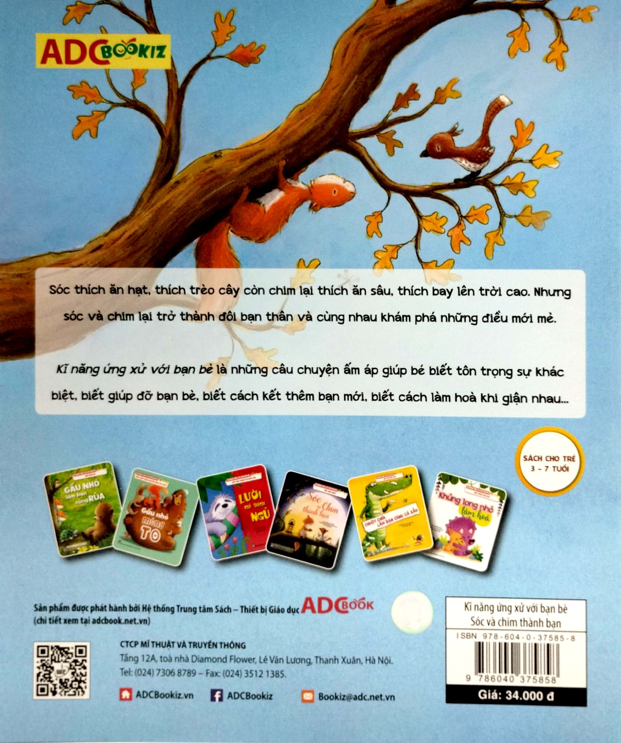 kĩ năng ứng xử với bạn bè - biết hoà nhập - sóc và chim thành bạn