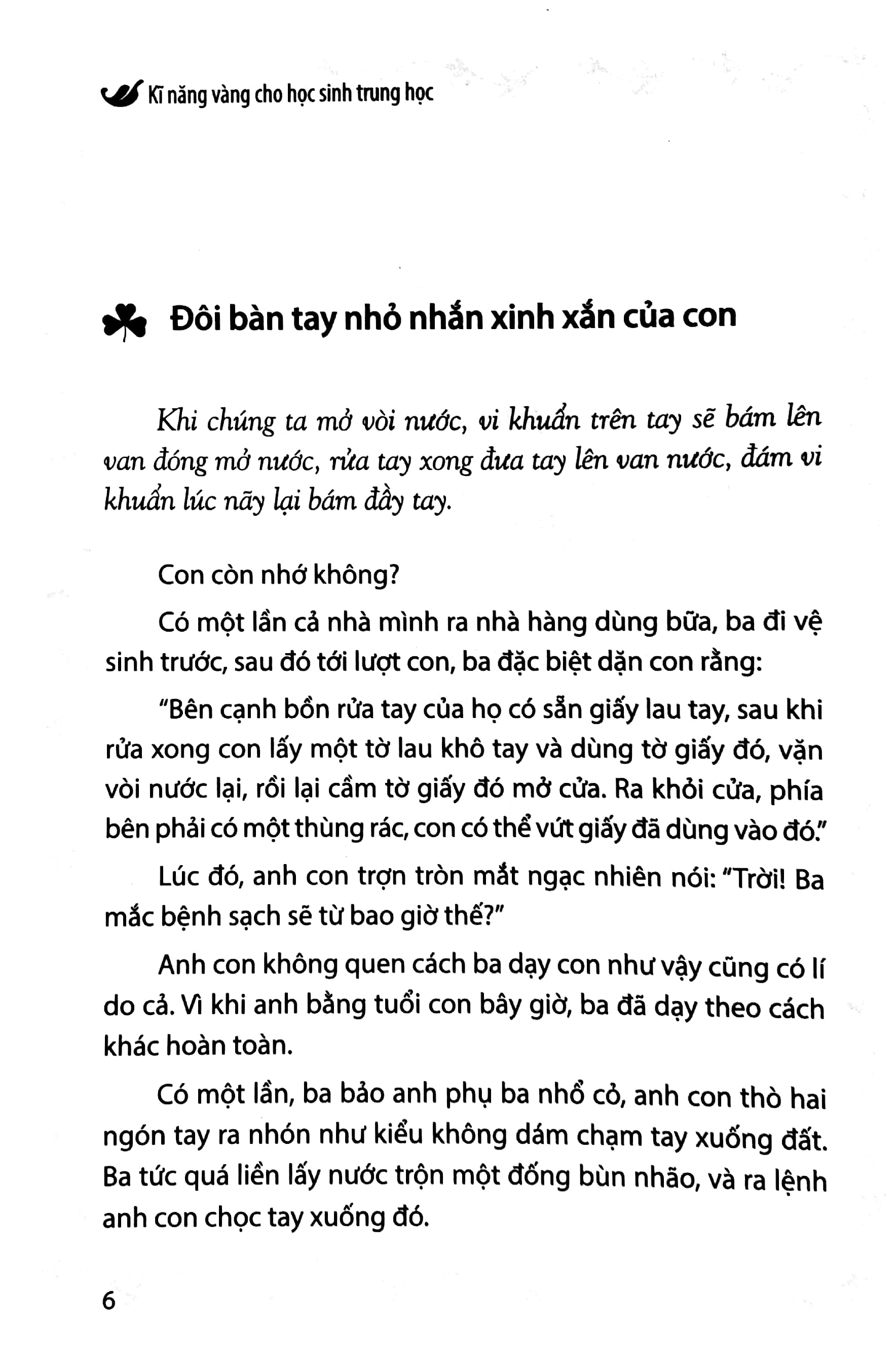 kĩ năng vàng cho học sinh trung học - học cách sống tự lập