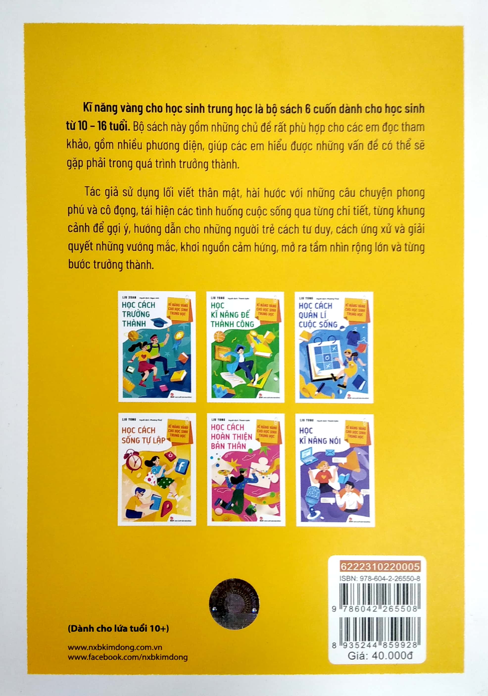 kĩ năng vàng cho học sinh trung học - học cách sống tự lập