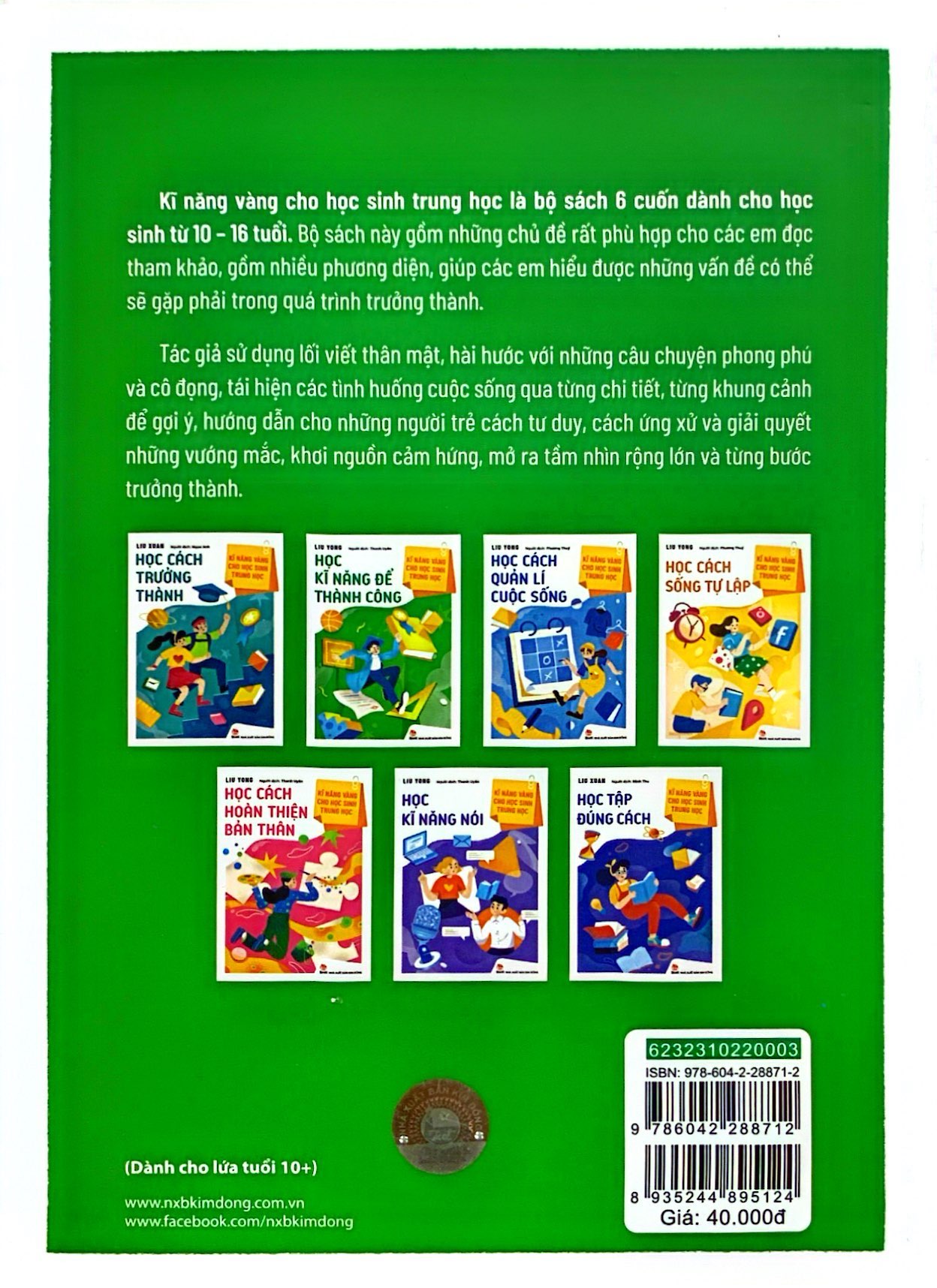 kĩ năng vàng cho học sinh trung học - học kĩ năng để thành công (tái bản 2023)