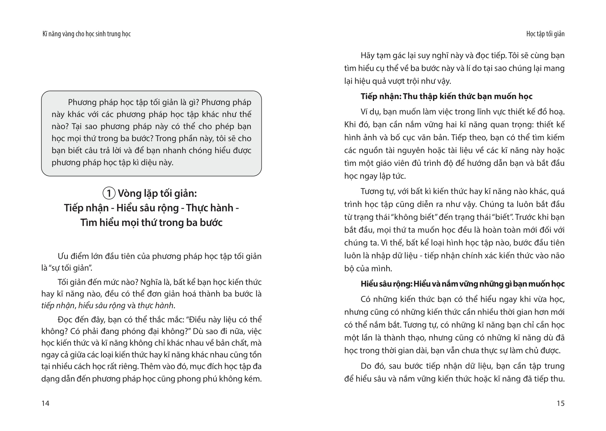 kĩ năng vàng cho học sinh trung học - học tập tối giản