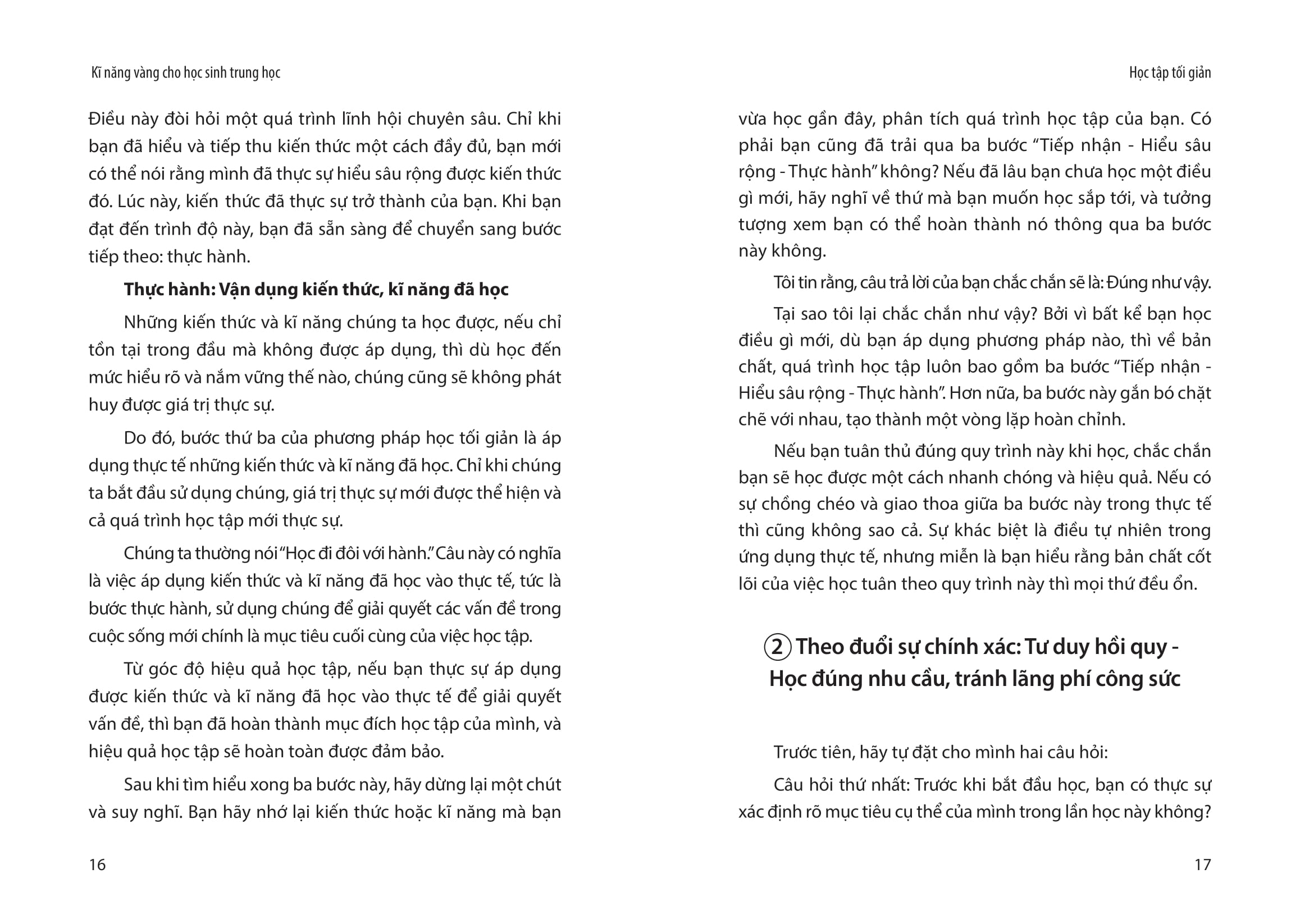kĩ năng vàng cho học sinh trung học - học tập tối giản
