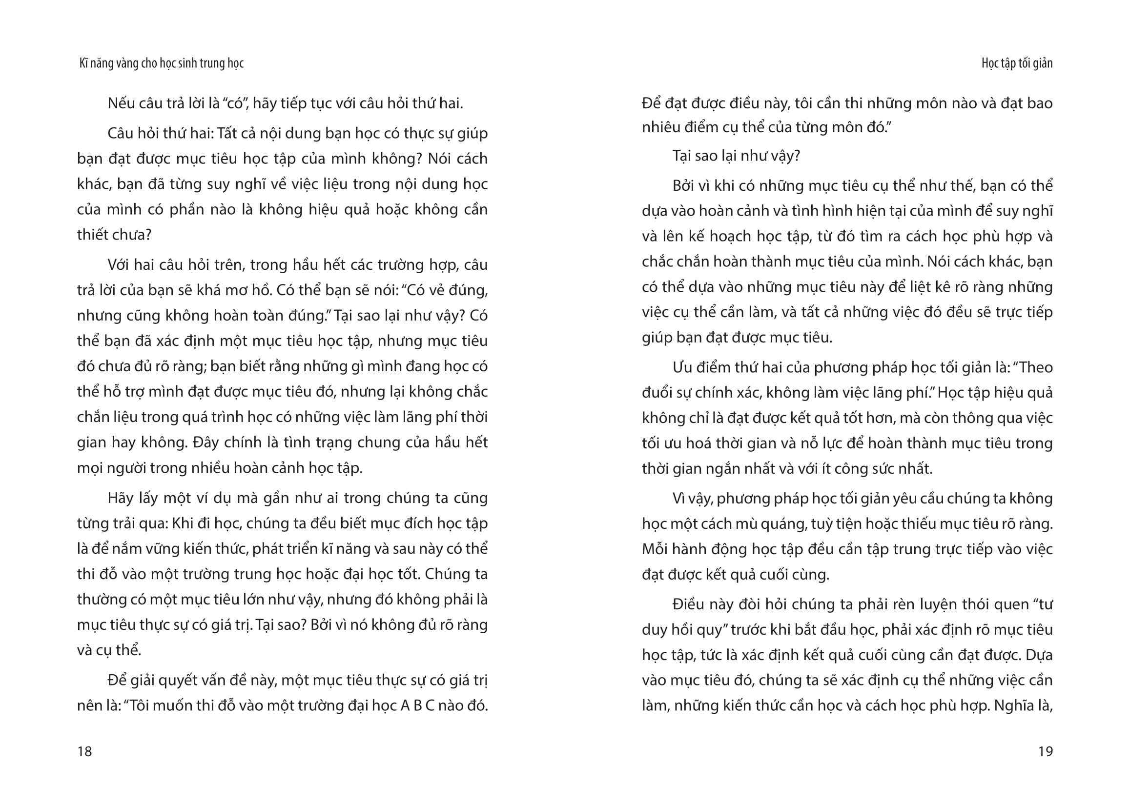 kĩ năng vàng cho học sinh trung học - học tập tối giản
