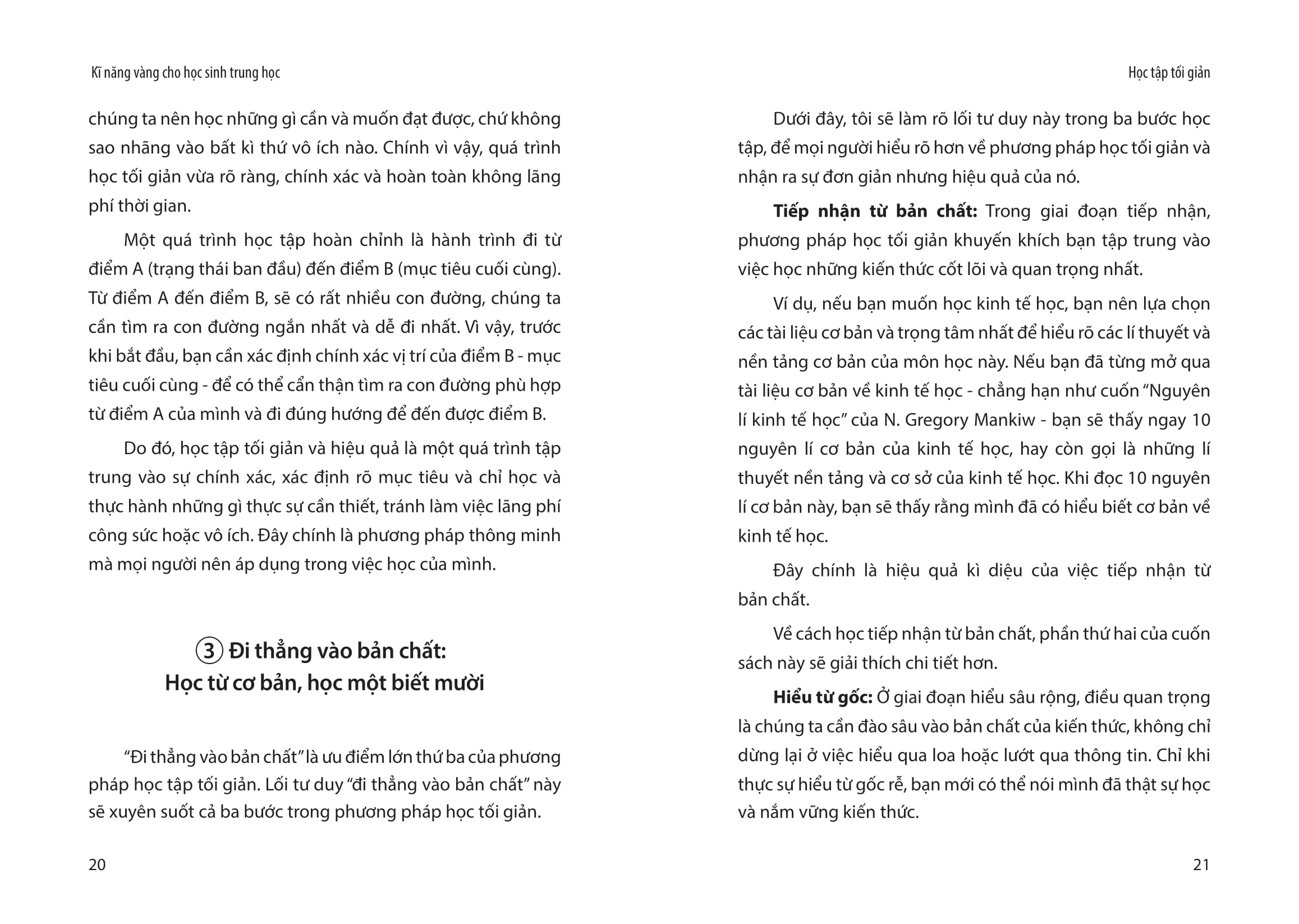 kĩ năng vàng cho học sinh trung học - học tập tối giản