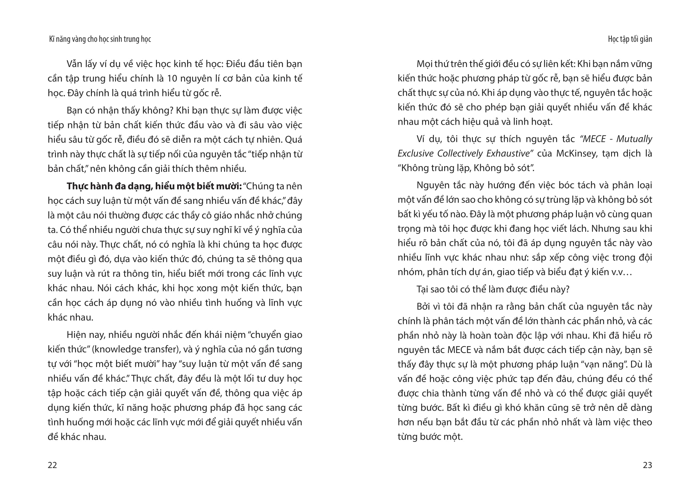 kĩ năng vàng cho học sinh trung học - học tập tối giản