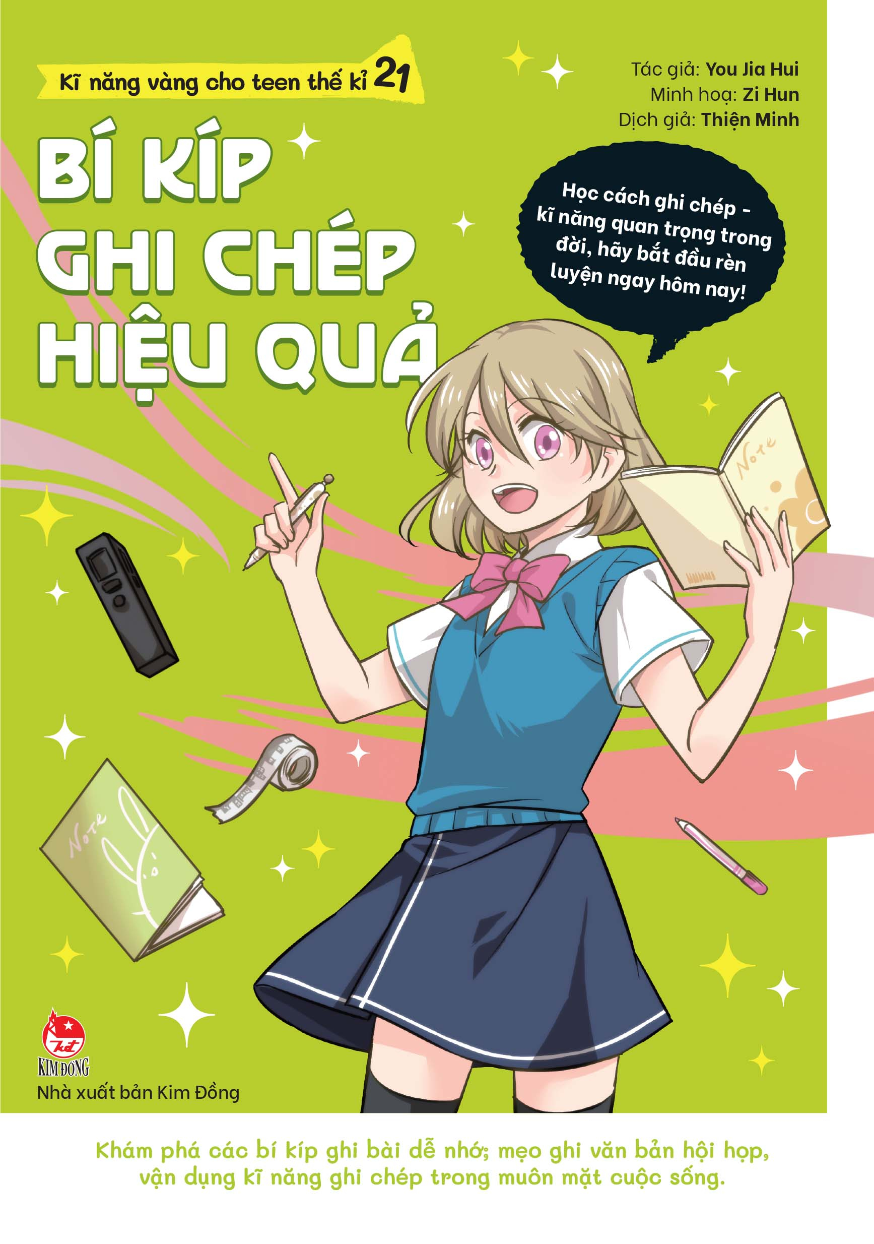 kĩ năng vàng cho teen thế kỉ 21 - bí kíp ghi chép hiệu quả (tái bản 2024)