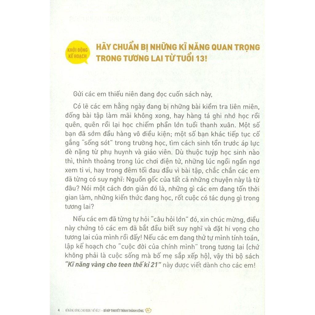 kĩ năng vàng cho teen thế kỉ 21 - bí kíp thuyết trình thành công