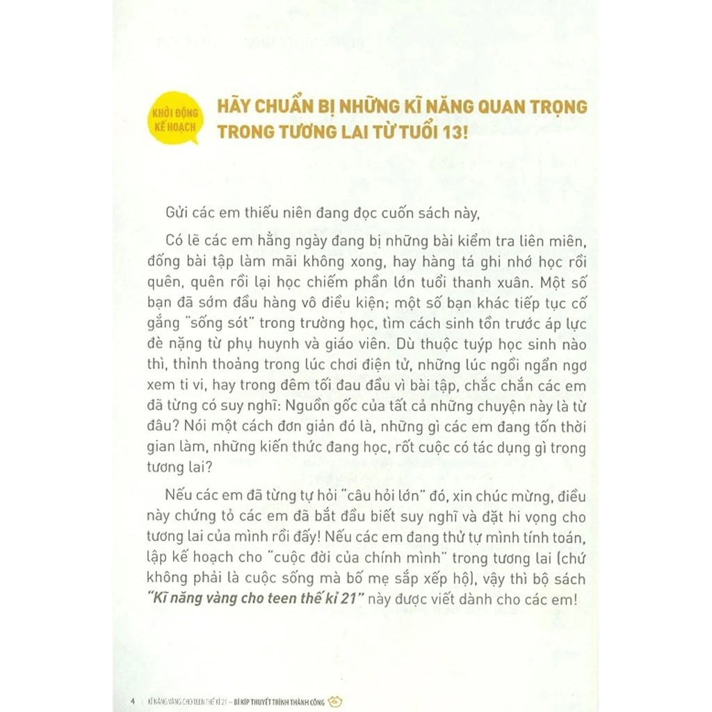 kĩ năng vàng cho teen thế kỉ 21 - bí kíp thuyết trình thành công (tái bản 2024)