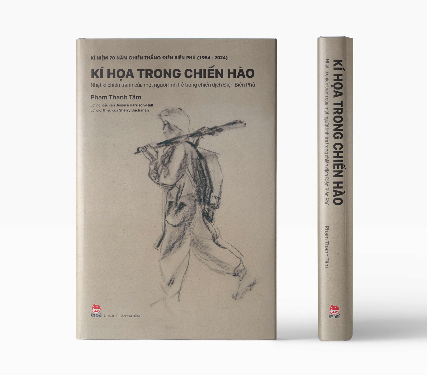 kỉ niệm 70 năm chiến thắng điện biên phủ - kí hoạ trong chiến hào - nhật kí chiến tranh của một người lính trẻ trong chiến dịch điện biên phủ - bìa cứng