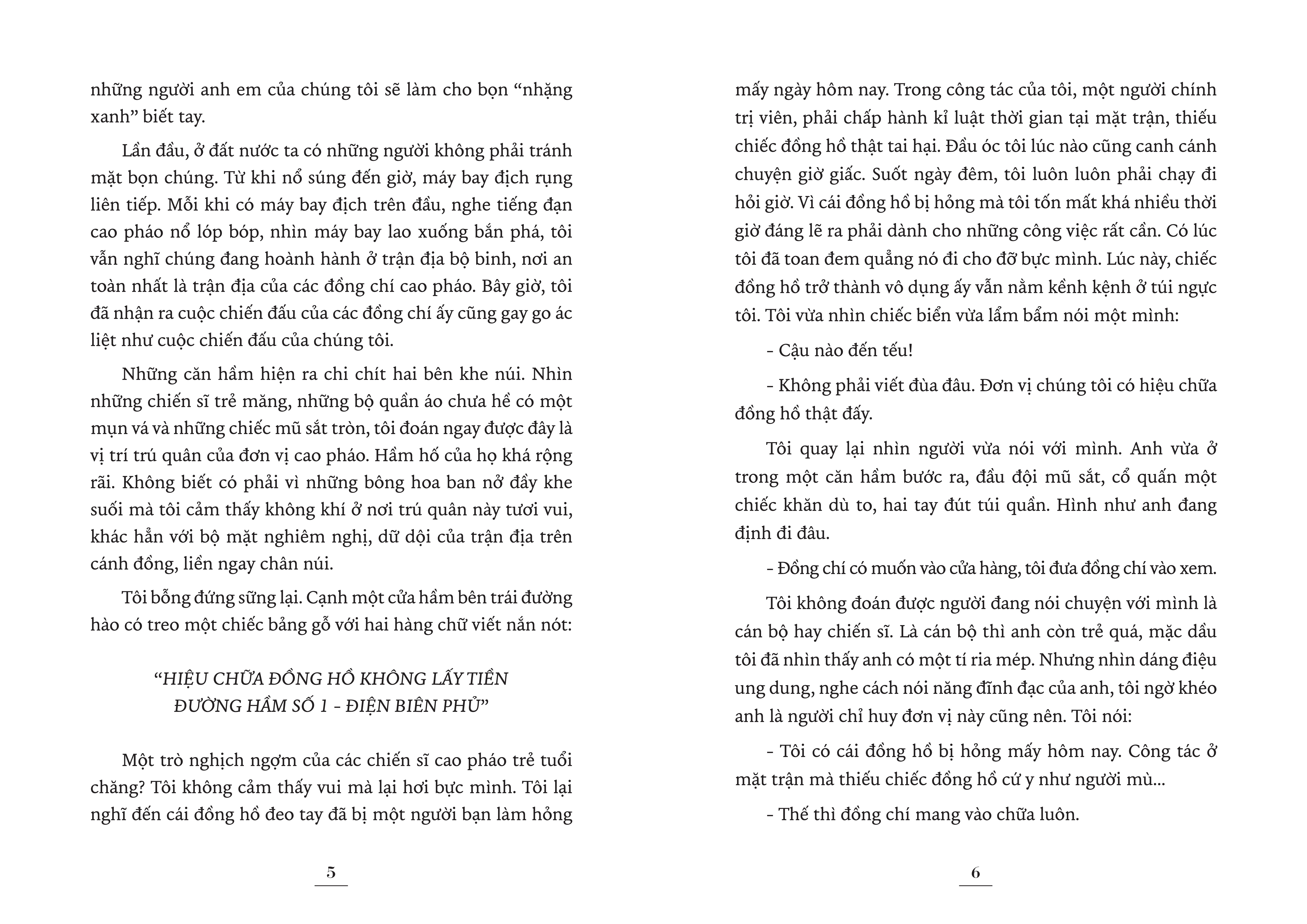 kỉ niệm 70 năm chiến thắng điện biên phủ - người thợ chữa đồng hồ tại đường hầm số 1