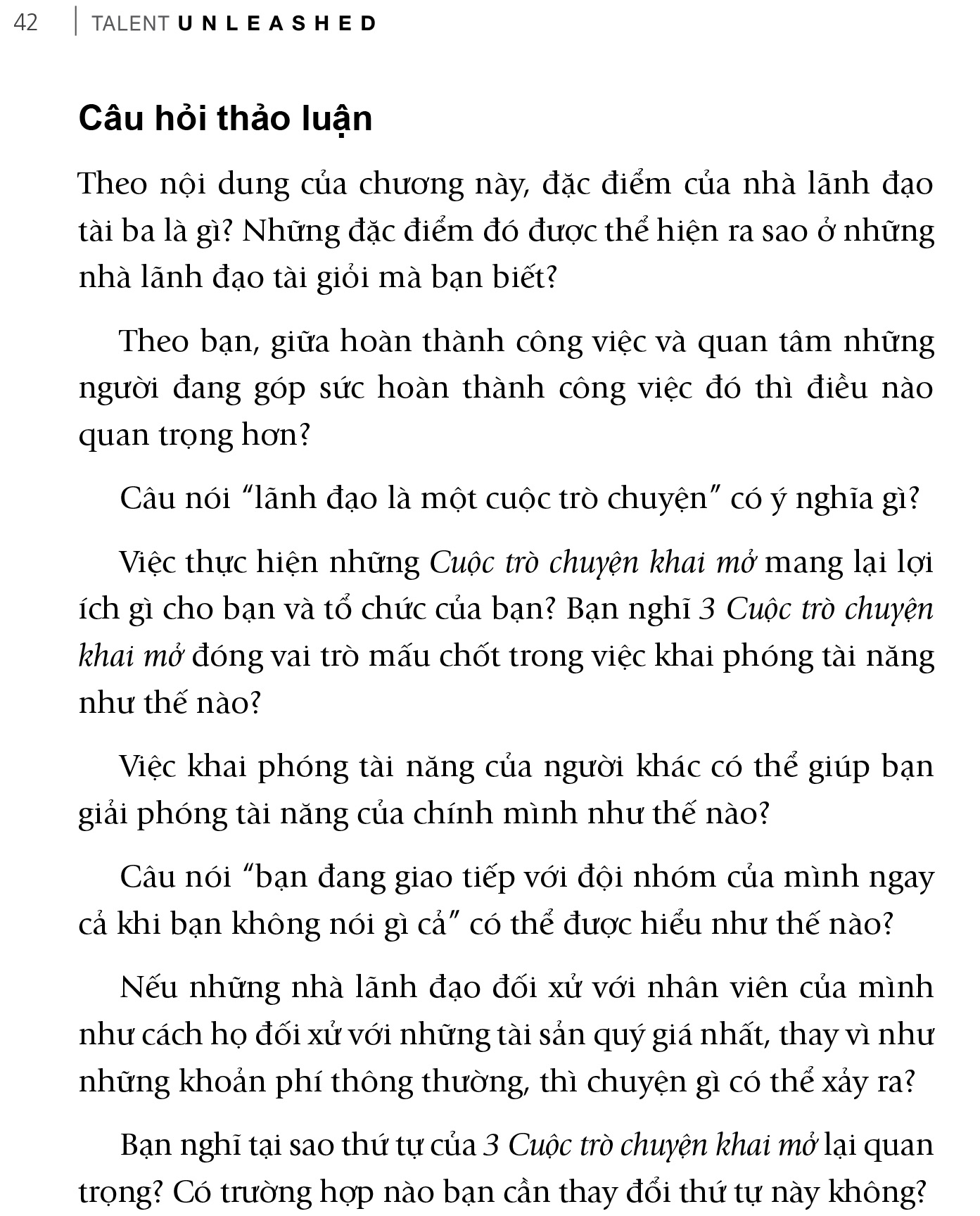 kích hoạt tiềm năng - talent unleashed