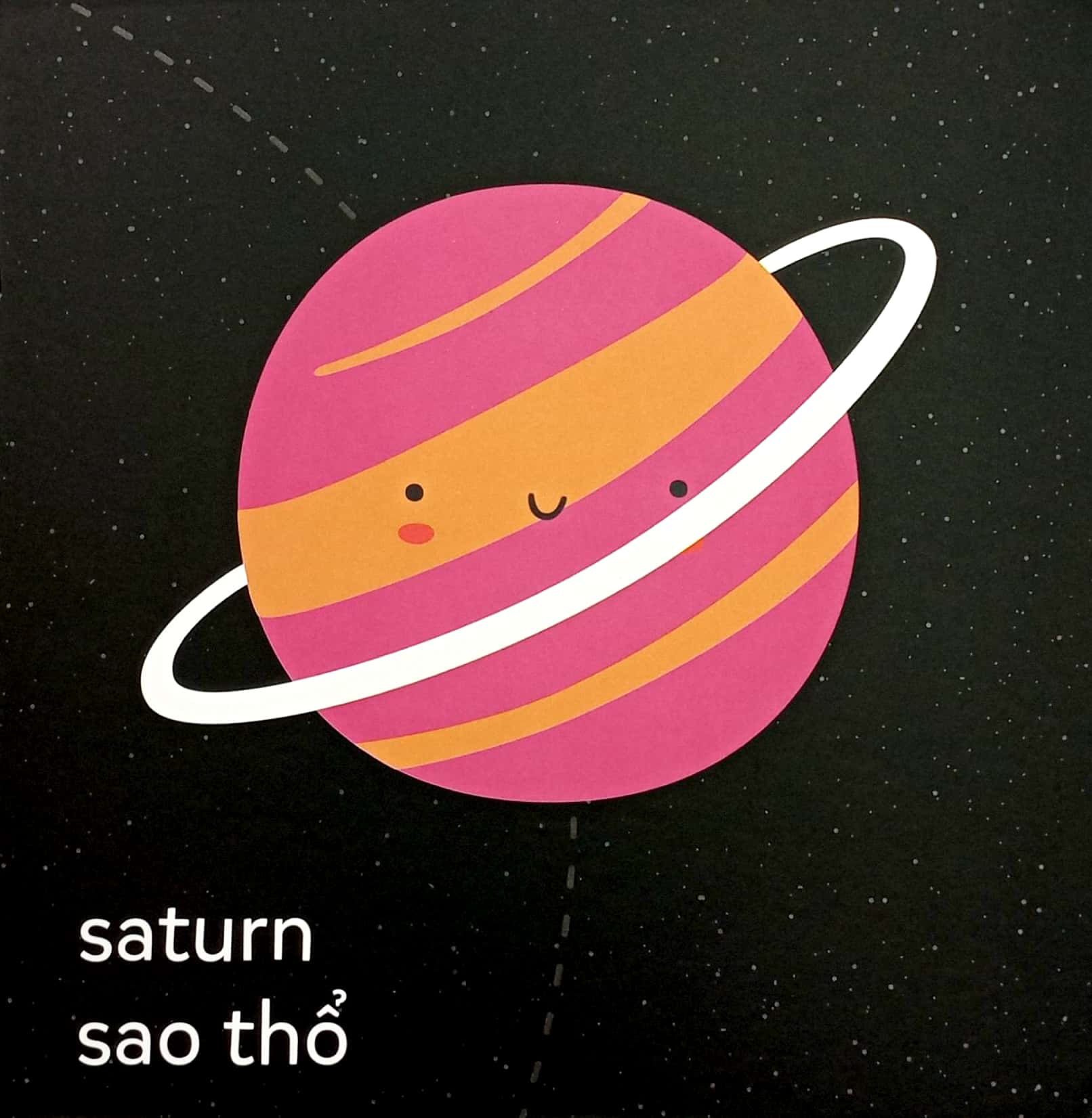 kích thích thì giác black and white - cuốn sách đầu tiên về vũ trụ - bìa cứng (dành cho trẻ từ 0-3 tuổi)