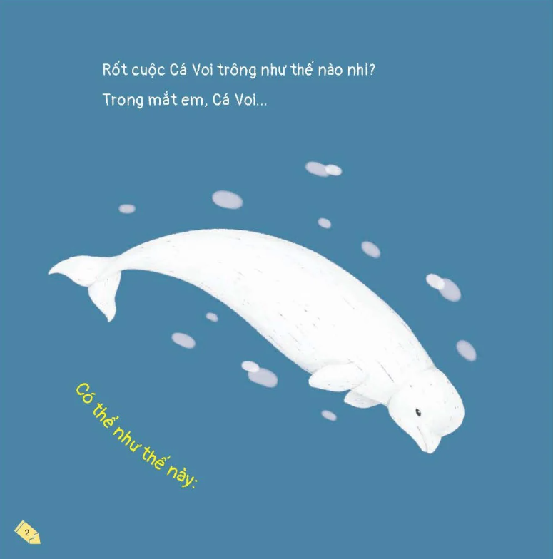 kích thích trí tưởng tượng cho bé - cá voi trông như thế nào?