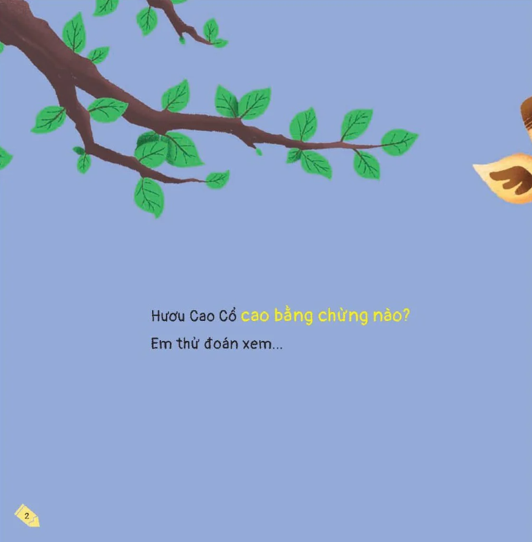 kích thích trí tưởng tượng cho bé - hươu cao cổ cao bằng chừng nào?