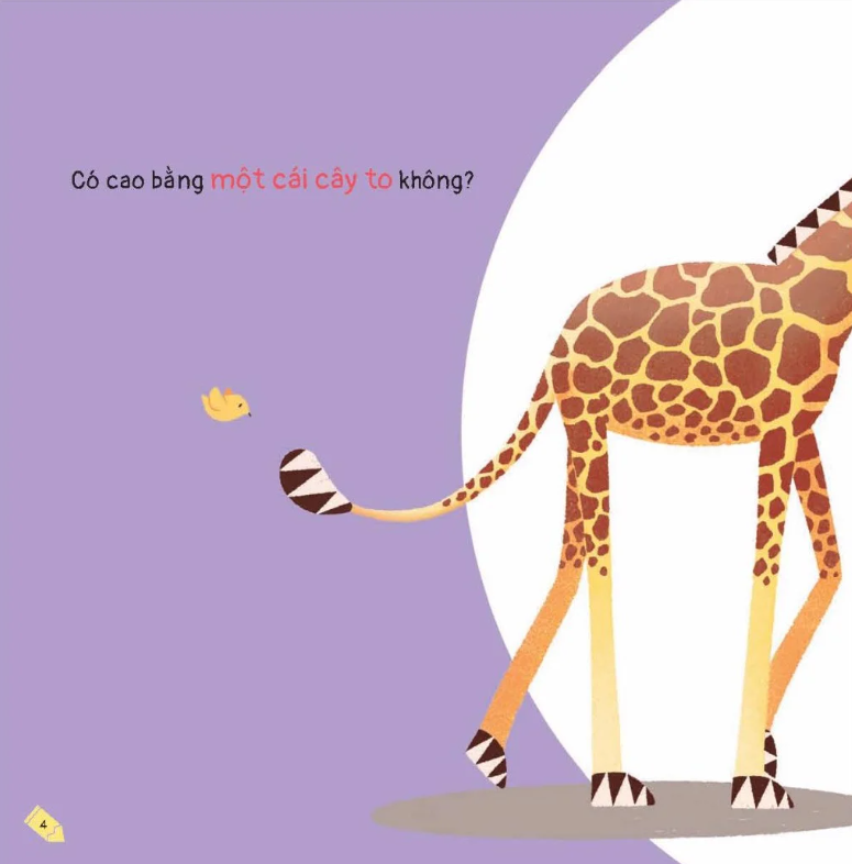 kích thích trí tưởng tượng cho bé - hươu cao cổ cao bằng chừng nào?