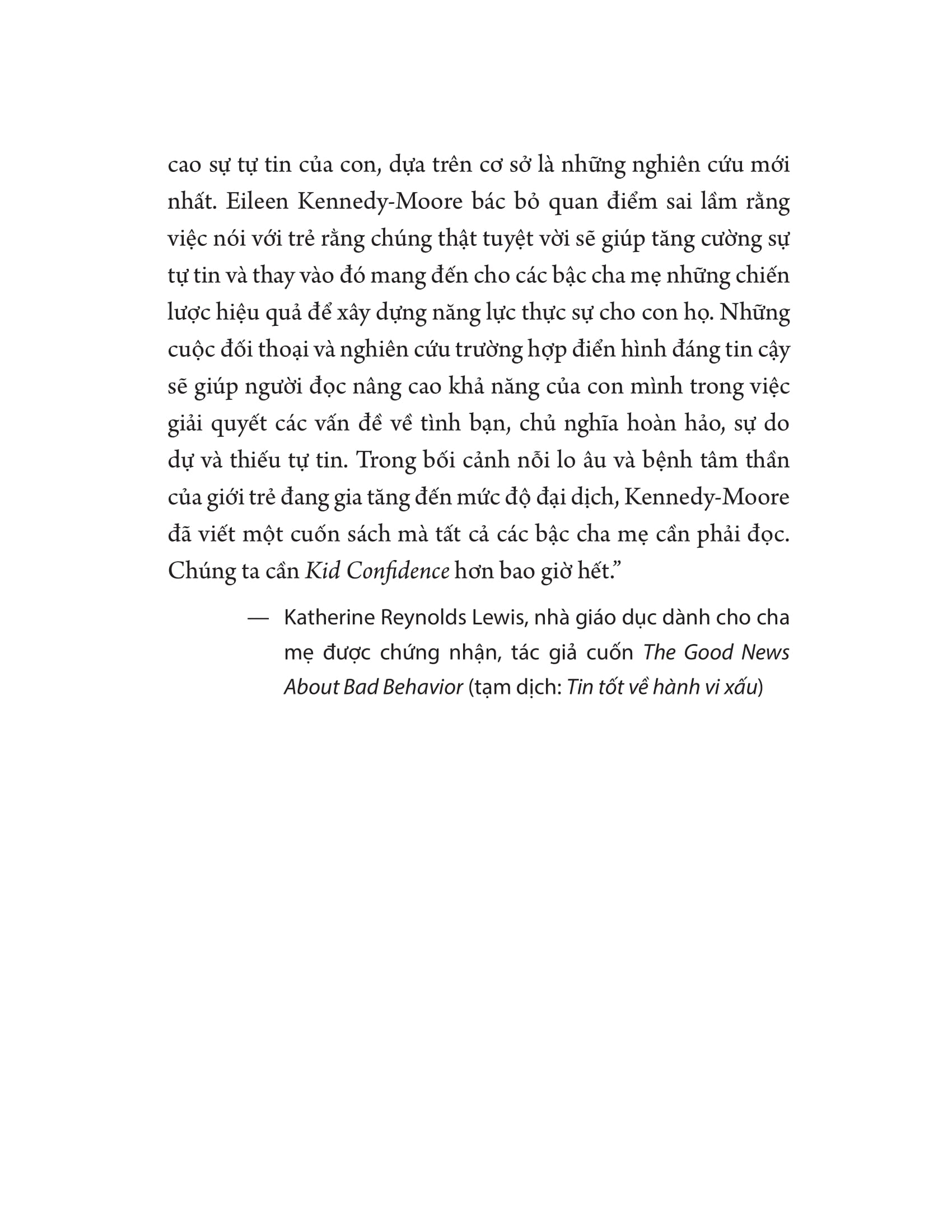 Kid Confidence - Xay Dung Su Tu Tin Cho Tre