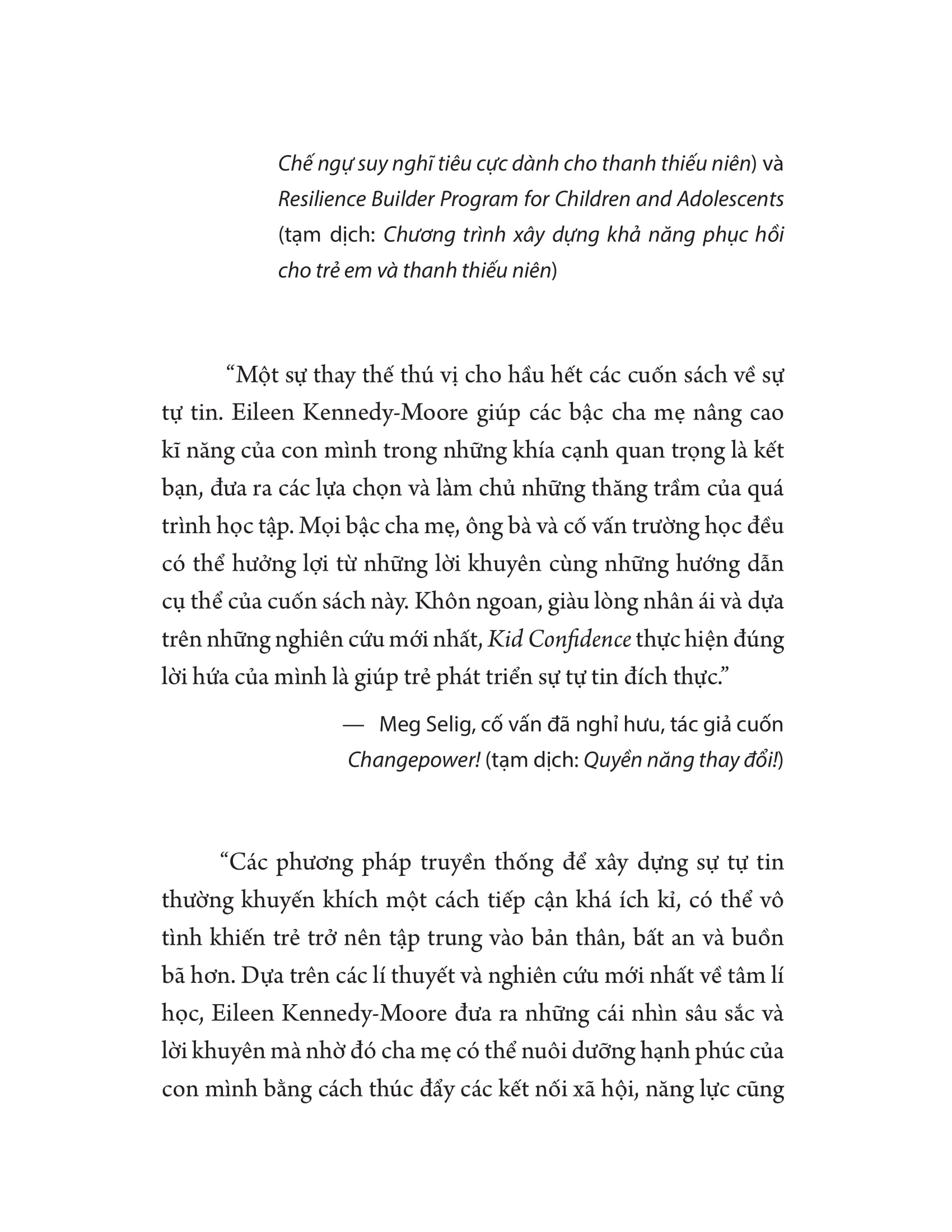 Kid Confidence - Xay Dung Su Tu Tin Cho Tre