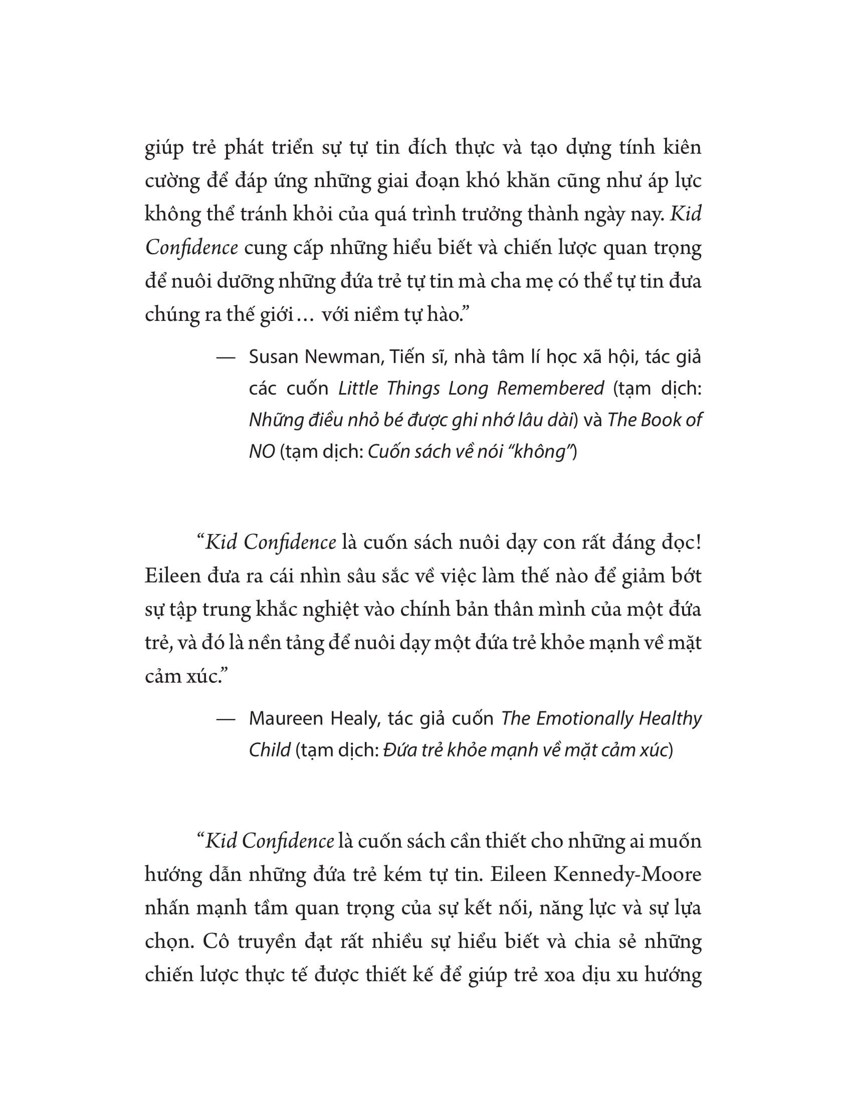 Kid Confidence - Xay Dung Su Tu Tin Cho Tre