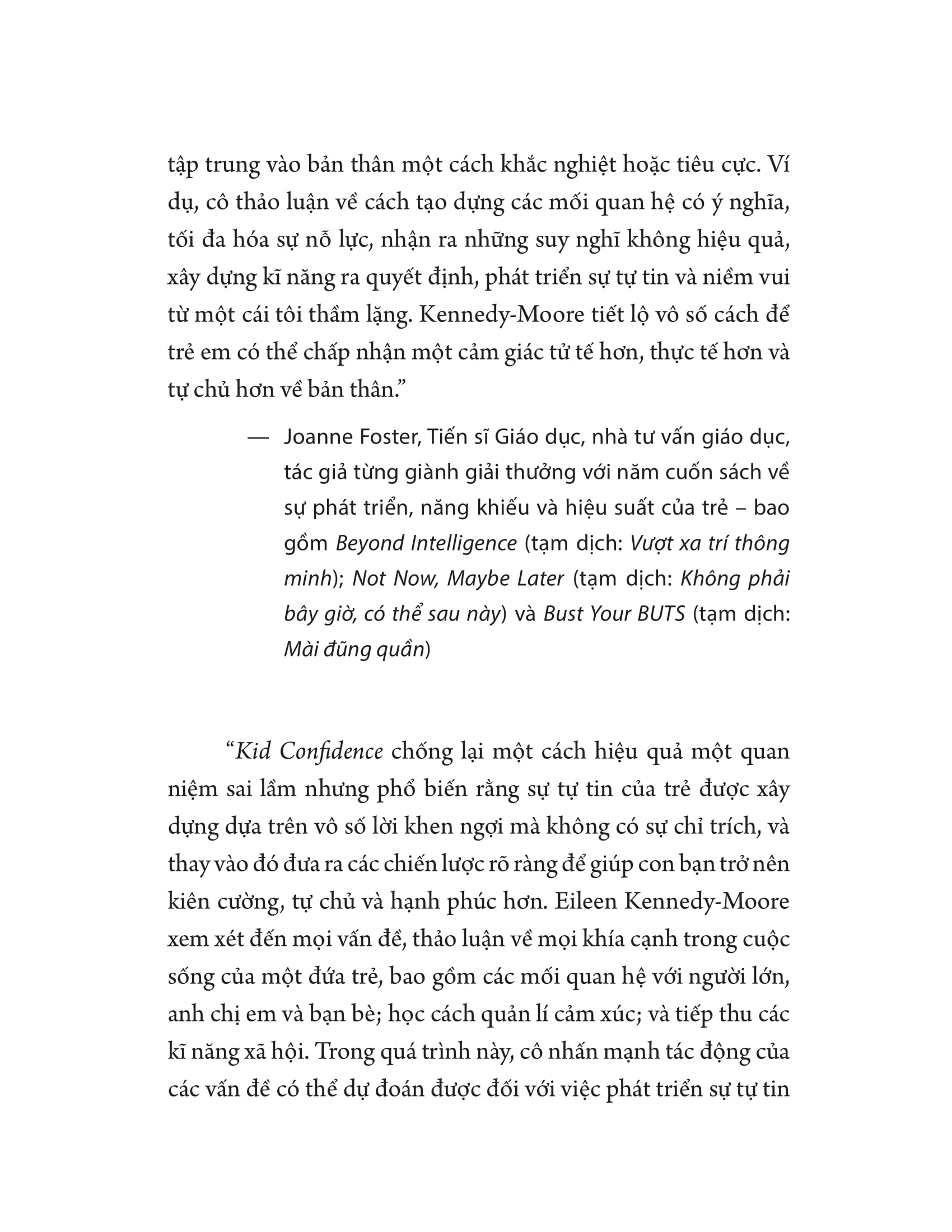 Kid Confidence - Xay Dung Su Tu Tin Cho Tre