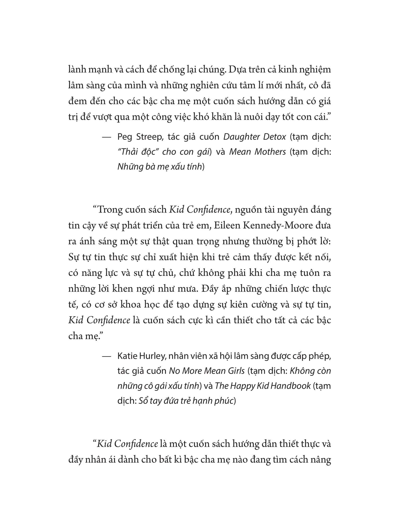 Kid Confidence - Xay Dung Su Tu Tin Cho Tre