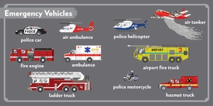 kids' picture show: vehicles