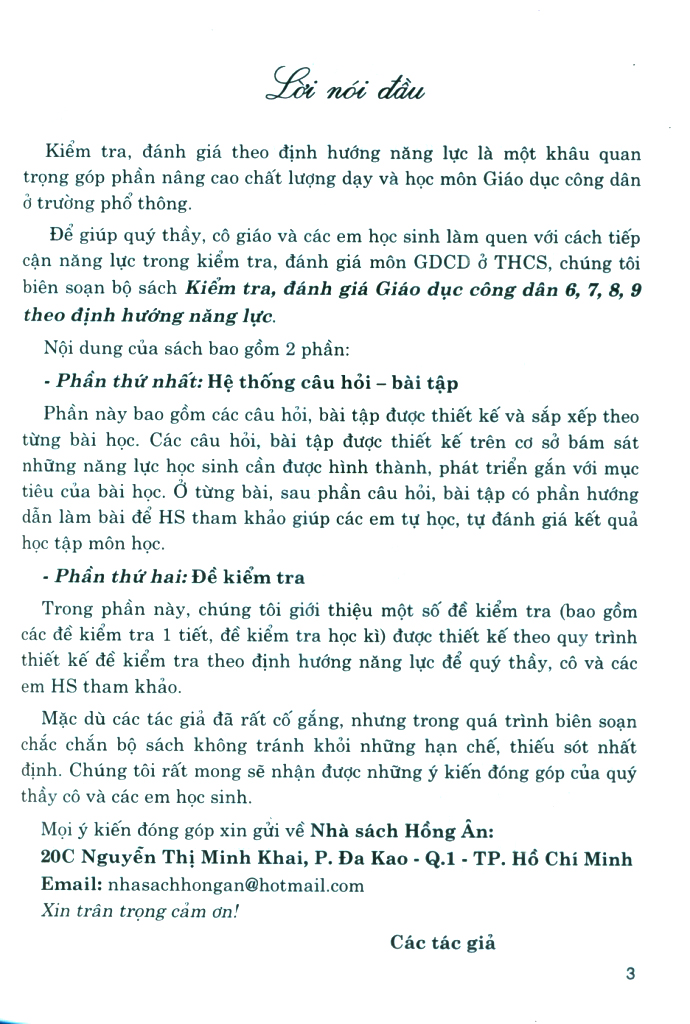 kiểm tra, đánh giá giáo dục công dân 8 (dùng chung cho các bộ sgk hiện hành)
