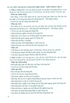 kiểm tra, đánh giá năng lực học sinh lớp 5 - môn tiếng việt 5 - học kì 1