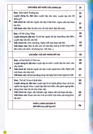 kiểm tra và đánh giá năng lực tiếng việt 3 - học kì 2 (theo chương trình giáo dục phổ thông 2018)