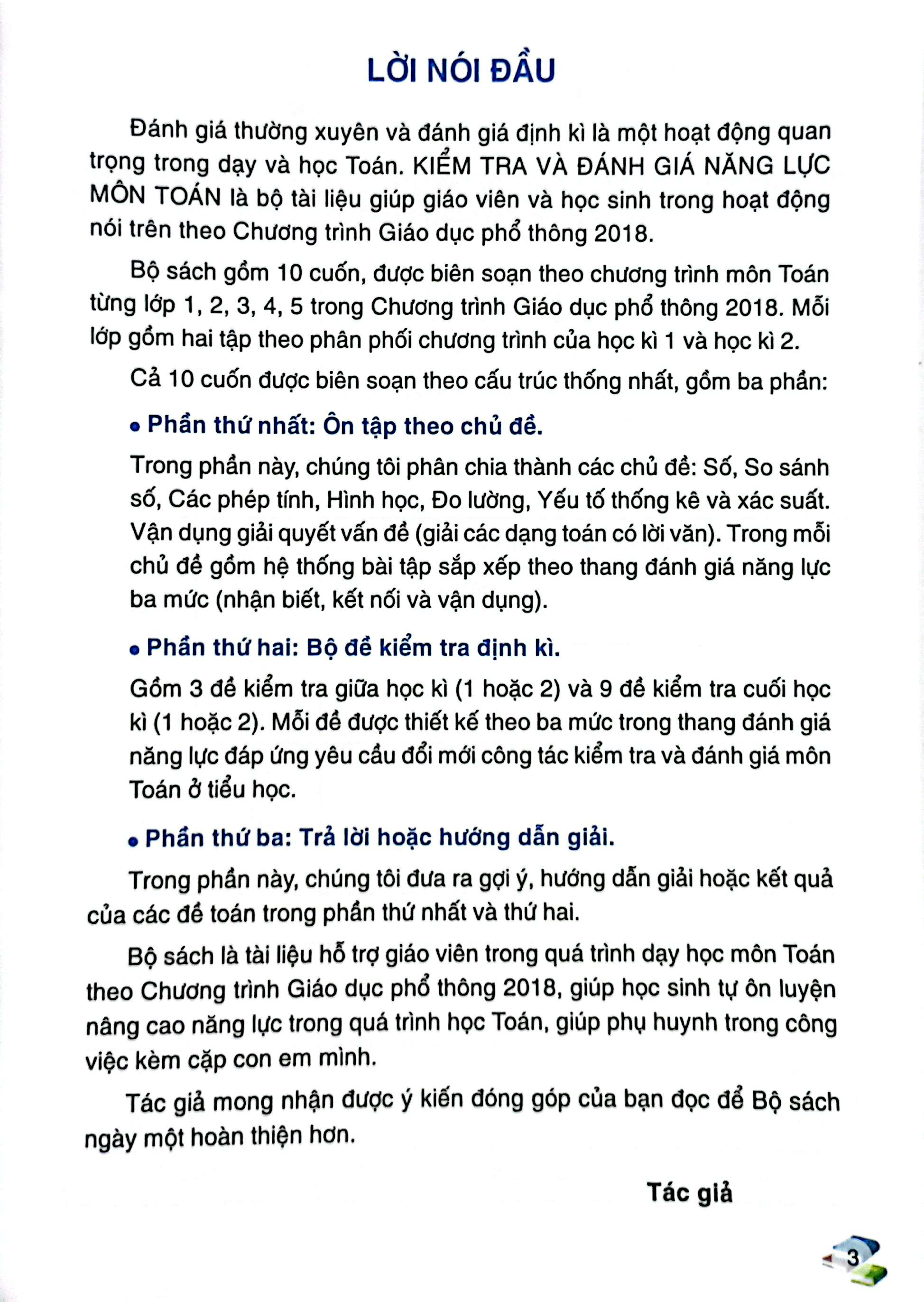 kiểm tra và đánh giá năng lực toán 2 - học kỳ 1 (biên soạn theo chương trình gdpt 2018)