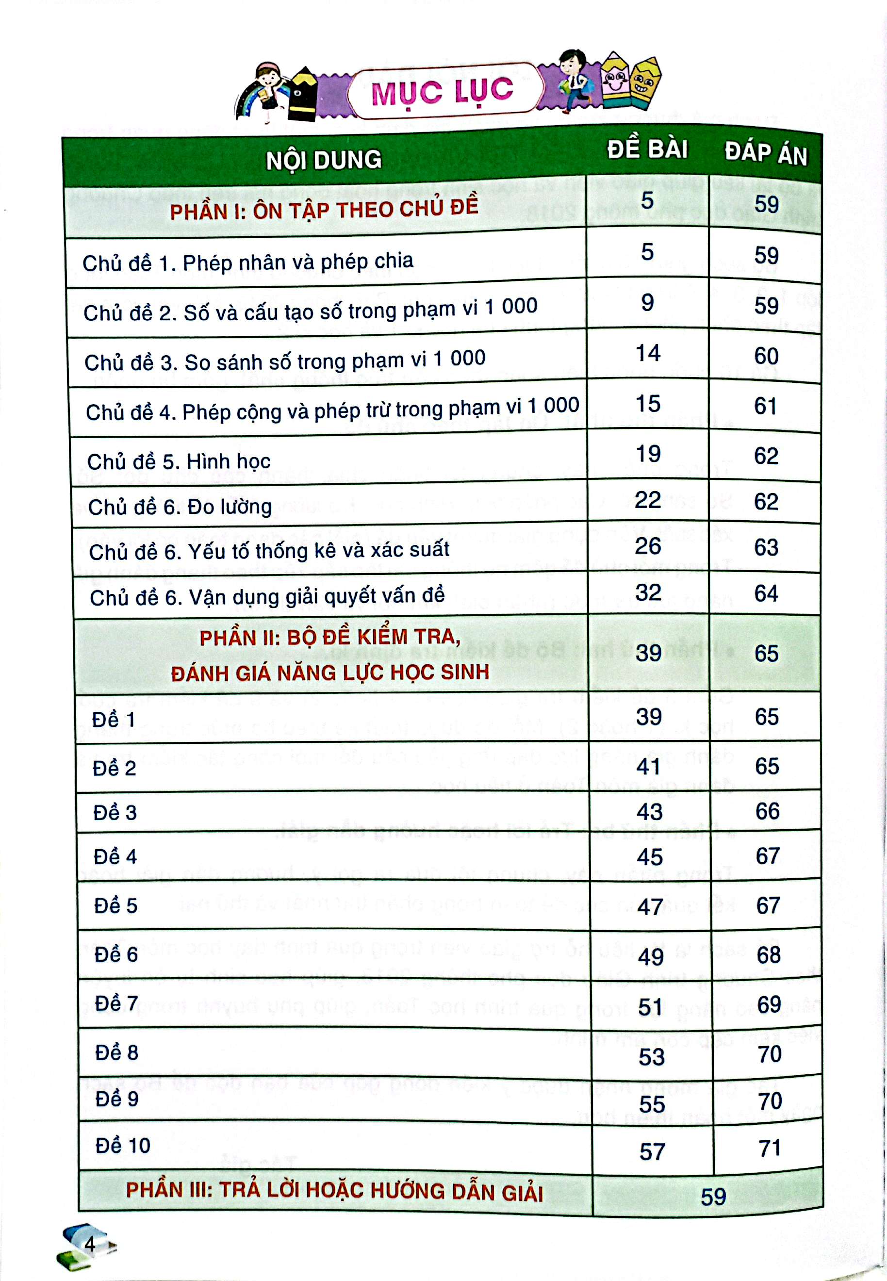kiểm tra và đánh giá năng lực toán 2 - học kỳ 2 (biên soạn theo chương trình gdpt 2018)