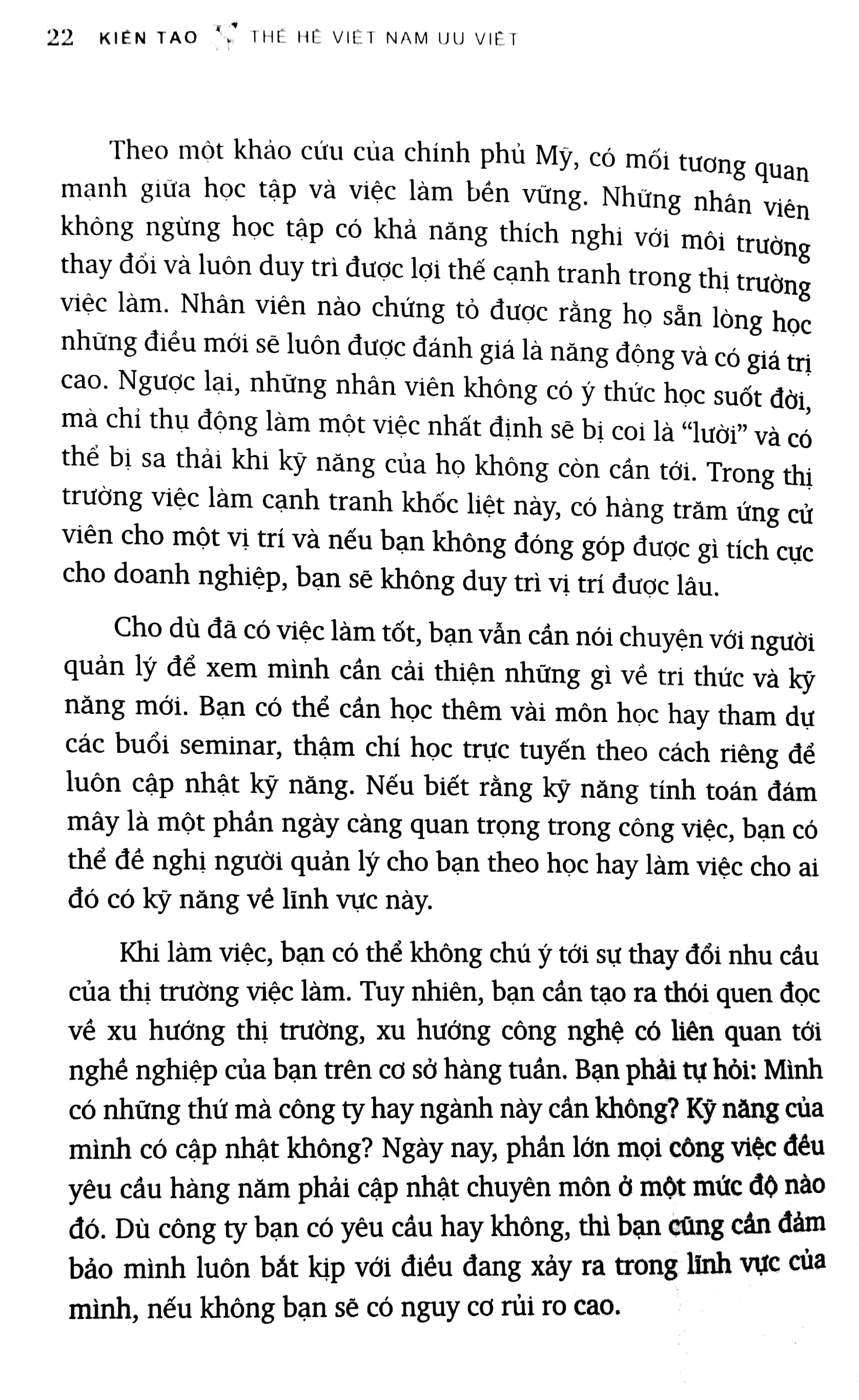 kiến tạo thế hệ việt nam ưu việt