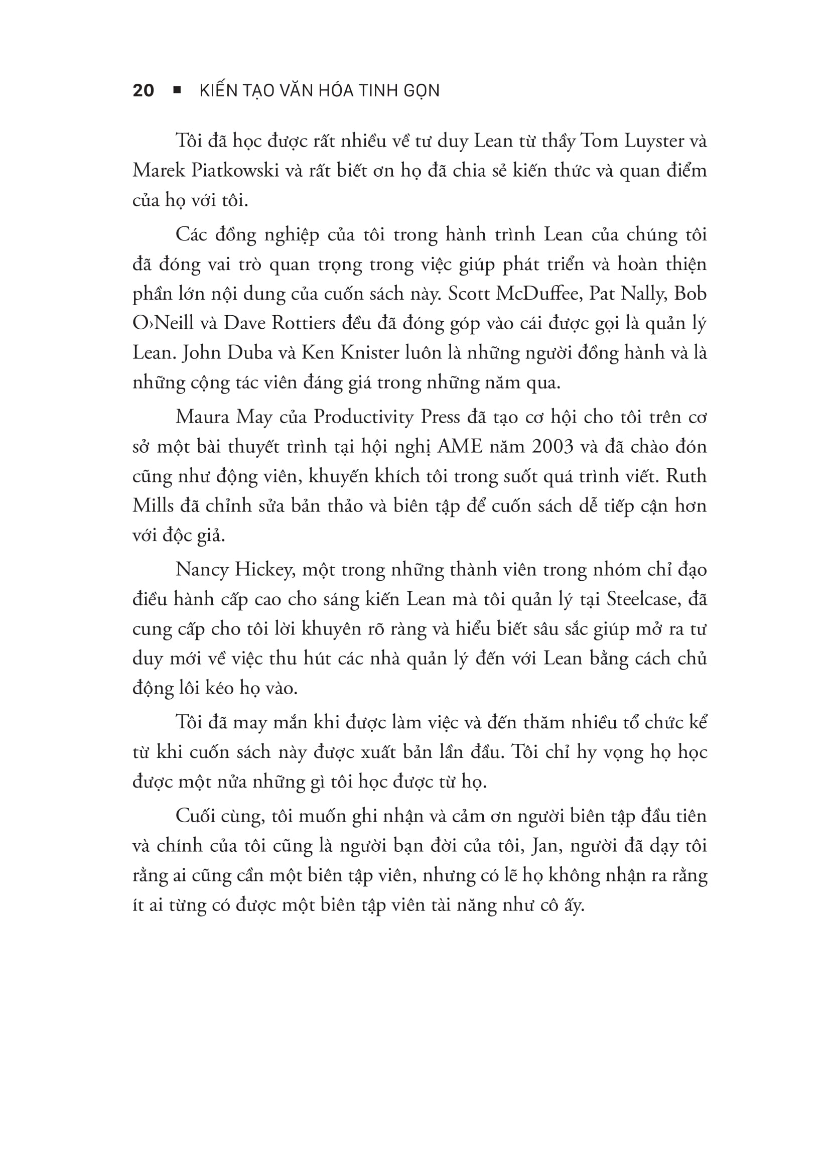 kiến tạo văn hóa tinh gọn - creating a lean culture
