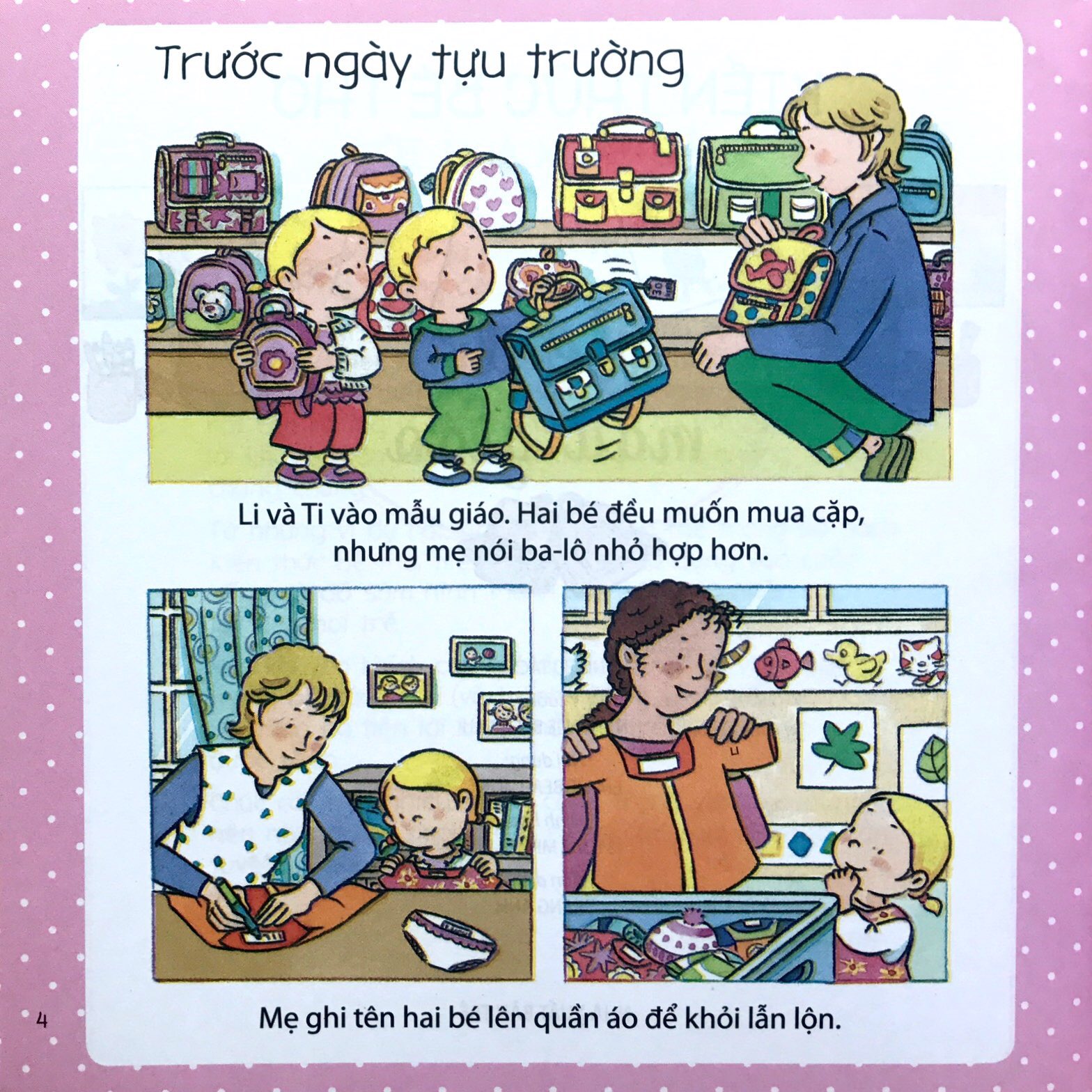 kiến thức bé thơ - bé đi mẫu giáo