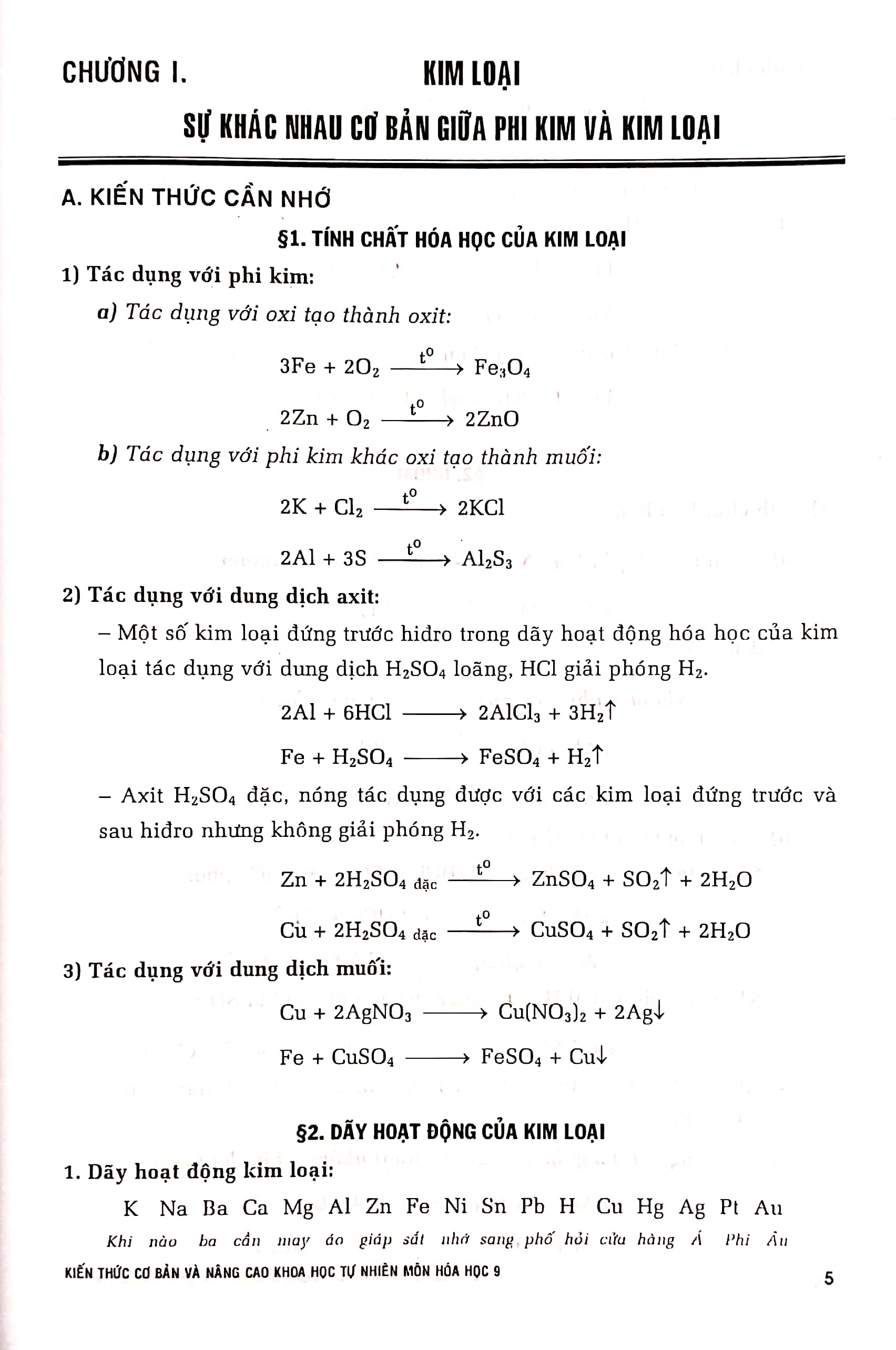 kiến thức cơ bản và nâng cao khoa học tự nhiên môn hóa học 9 (theo chương trình giáo dục phổ thông mới - dùng chung cho các bộ sgk hiện hành)