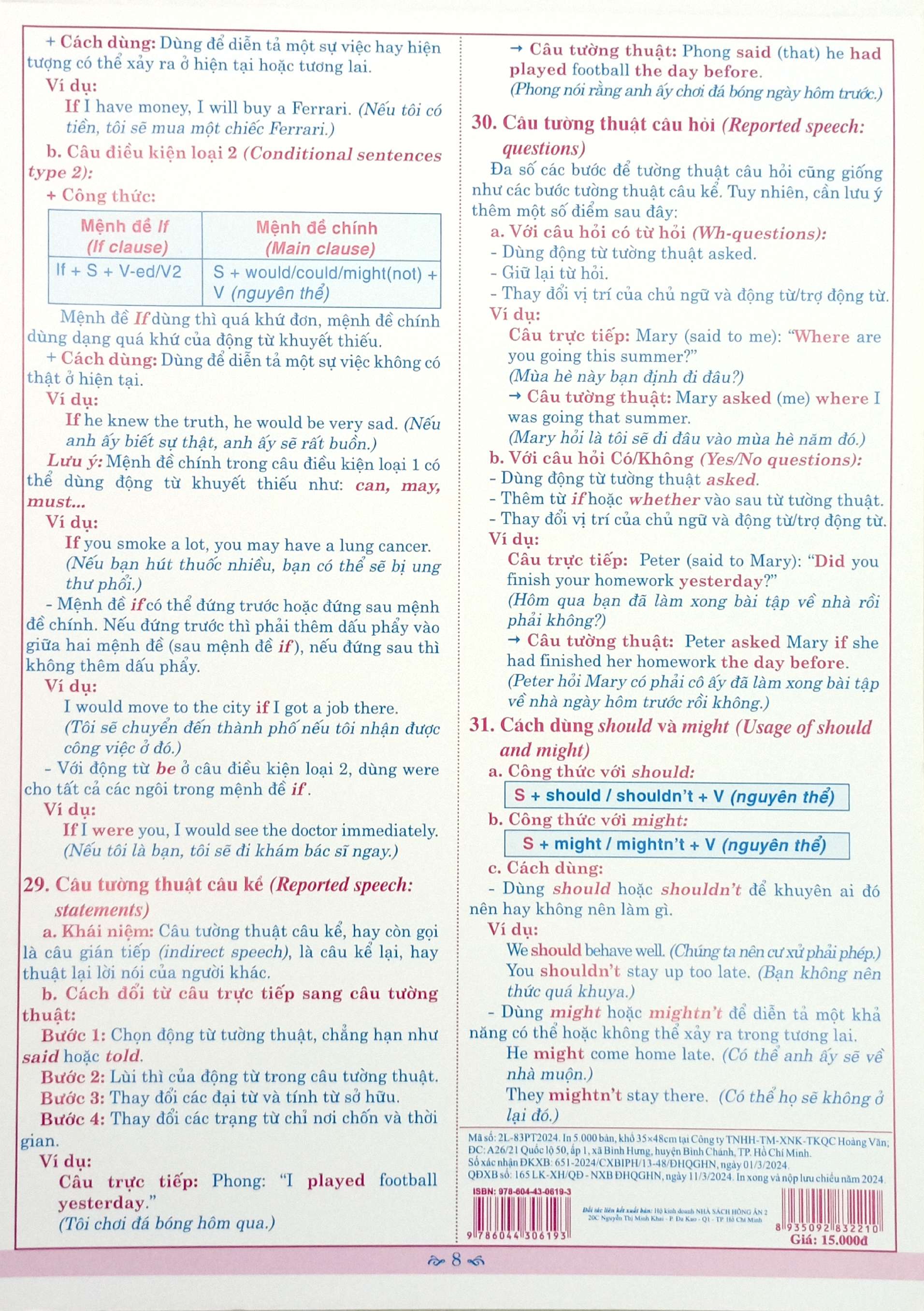 Kien Thuc Ngu Phap Tieng Anh Can Nho THCS 6, 7, 8, 9