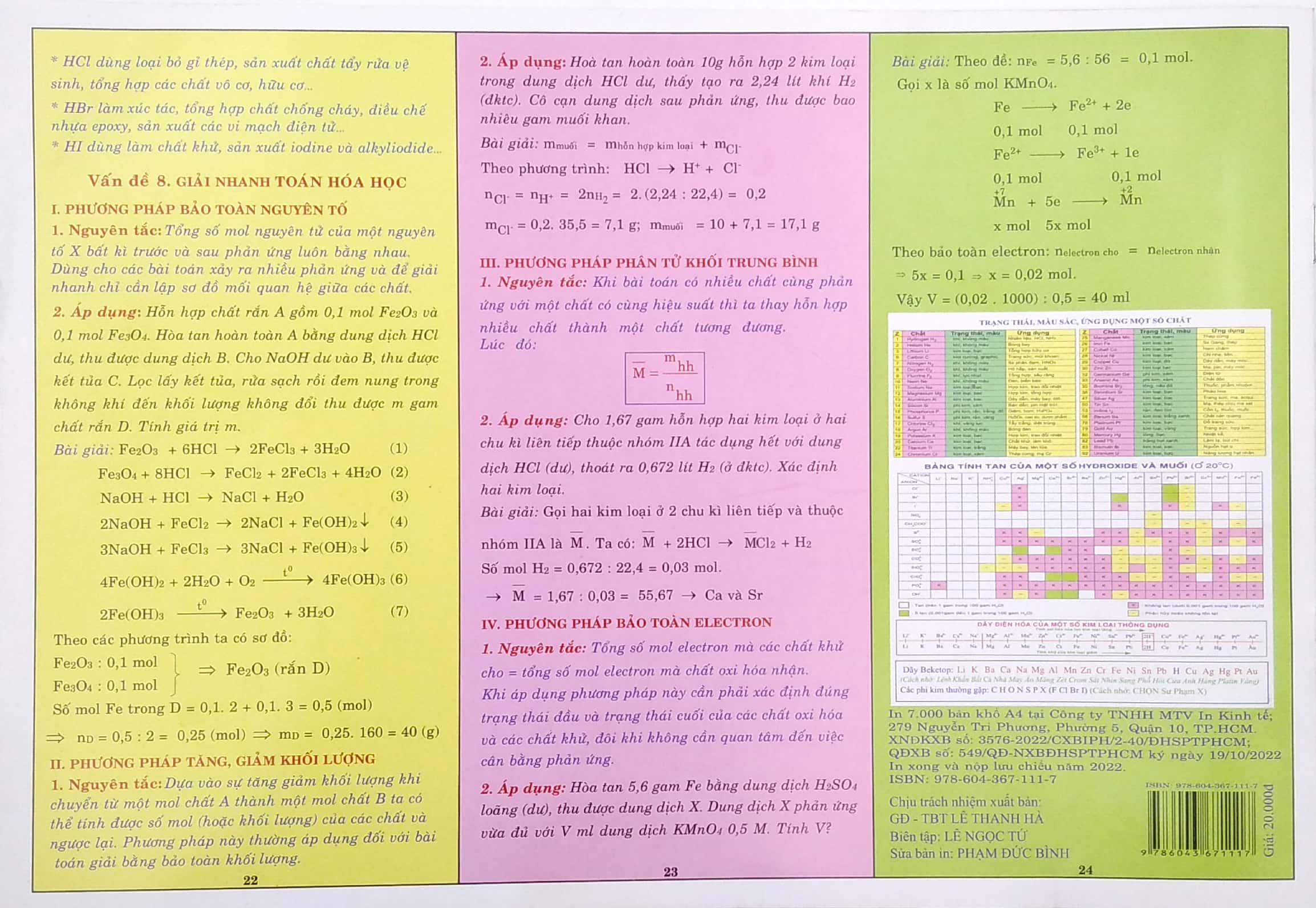 kiến thức trọng tâm hóa học 10 (theo chương trình gd phổ thông mới)